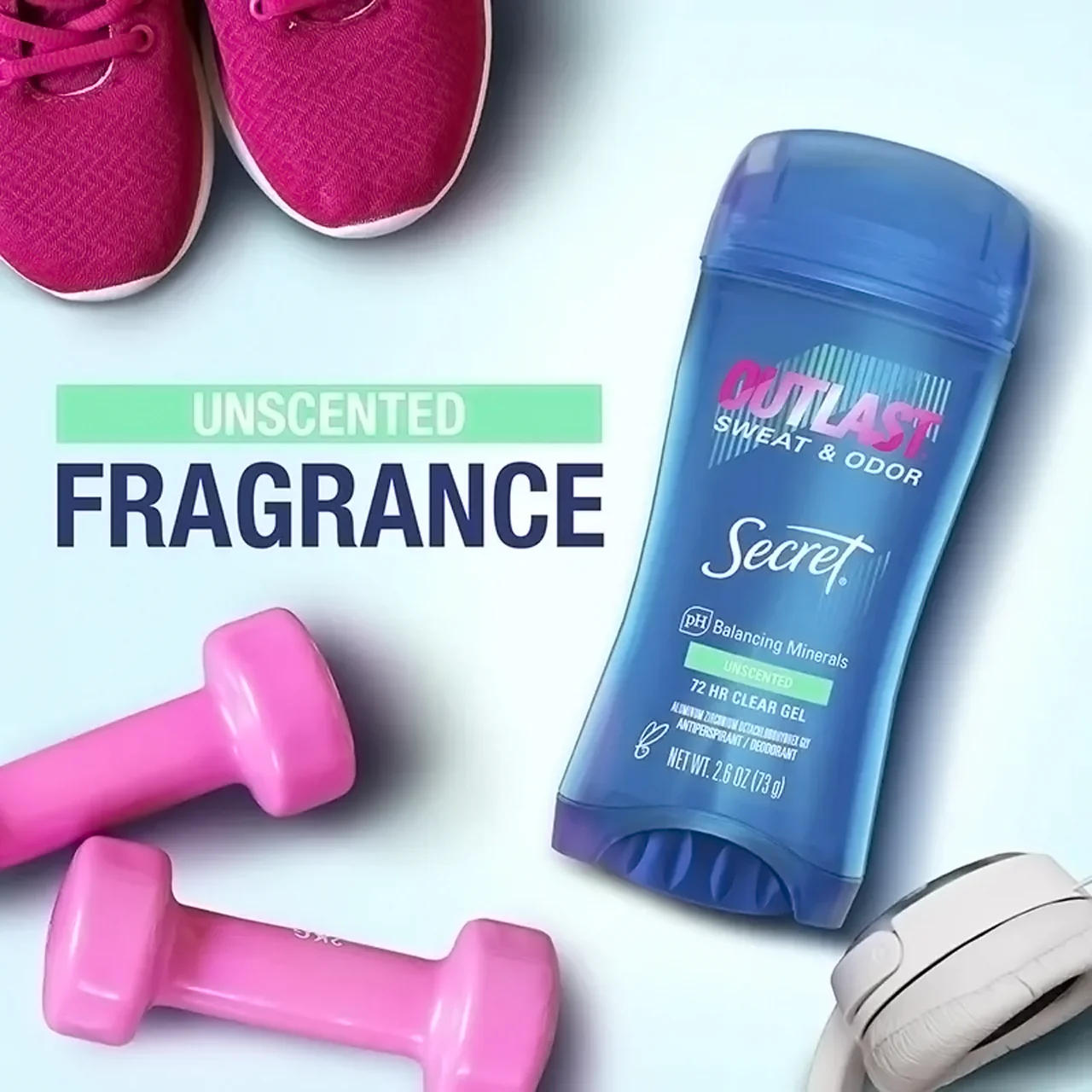 Secret - Outlast Sweat & Odour Deodorant, Unscented | 45 g - Image 4