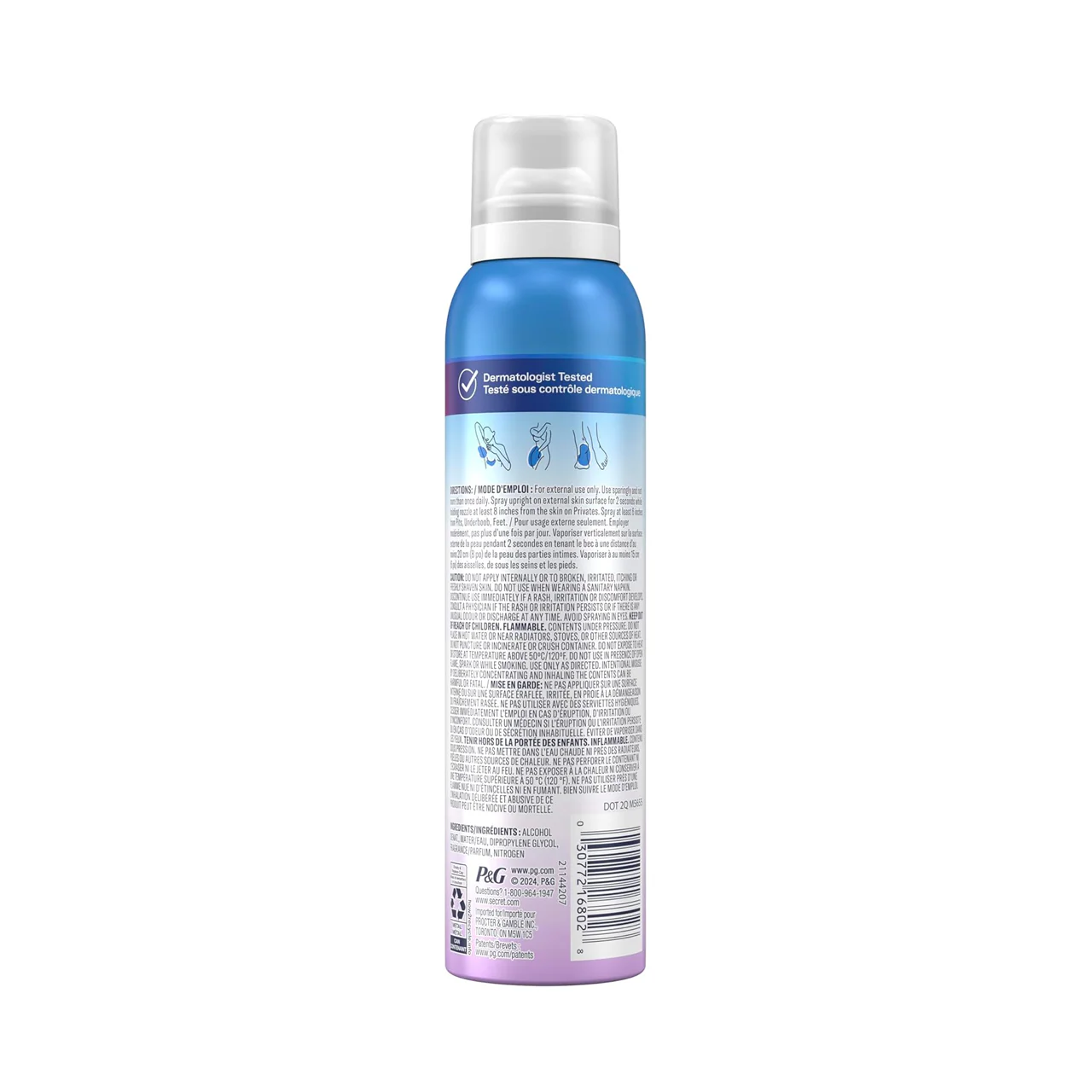 Secret - Whole Body Aluminum-Free Deodorant, Lilac & Waterlily | 99 g - Image 4