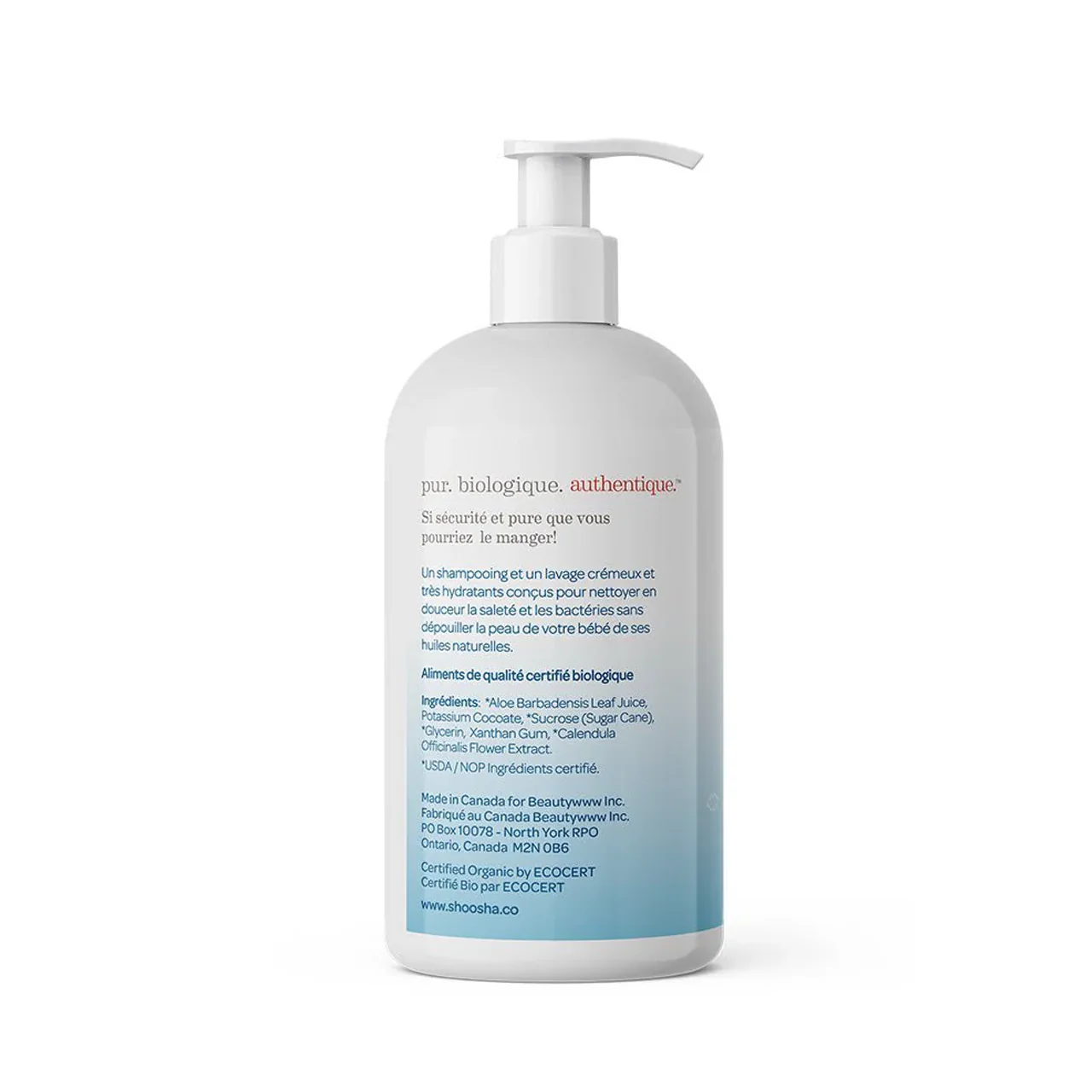 Shoosha - Organic Baby Wash & Shampoo, French Lavender | 251.4 mL - Image 2