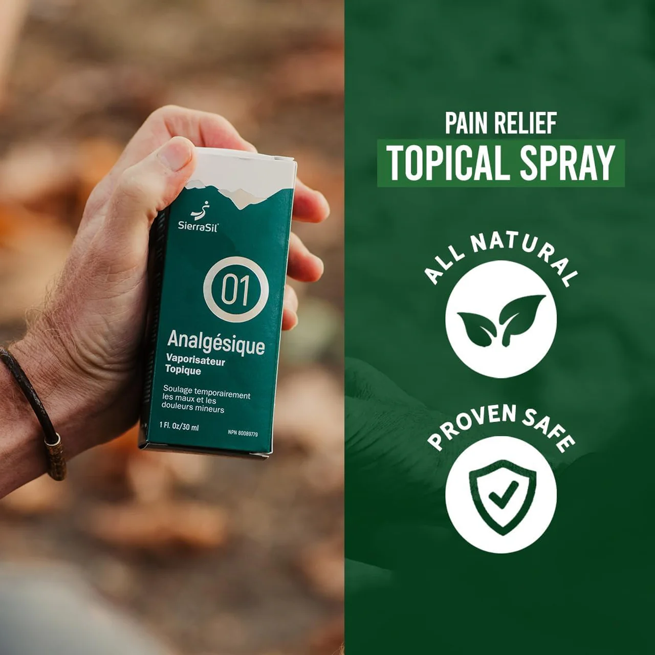 SierraSil Pain Relief Topical Spray | 30 mL - Image 3