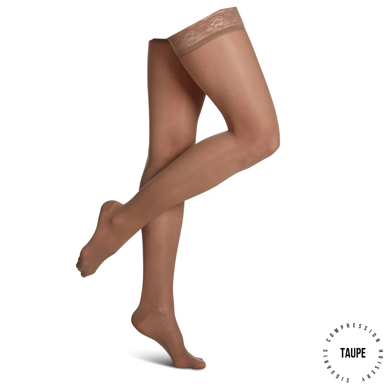 Sigvaris - 120N Sheer Fashion Thigh-High Compression Hosiery | 15-20mmHg