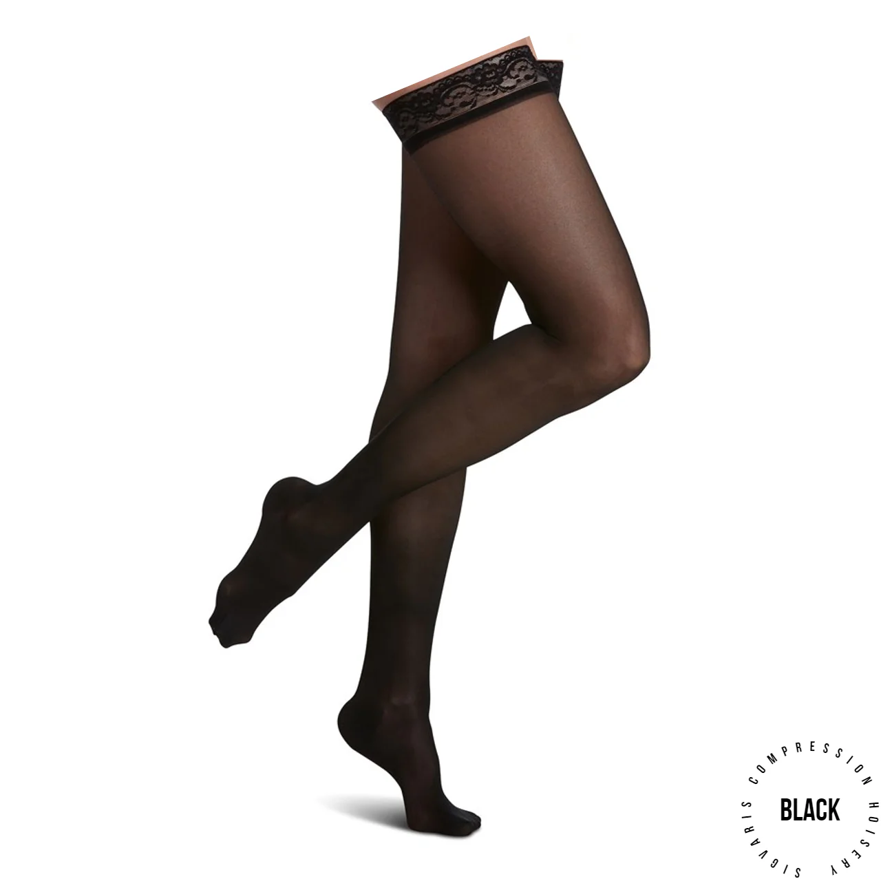 Sigvaris - 120N Sheer Fashion Thigh-High Compression Hosiery | 15-20mmHg - Image 4