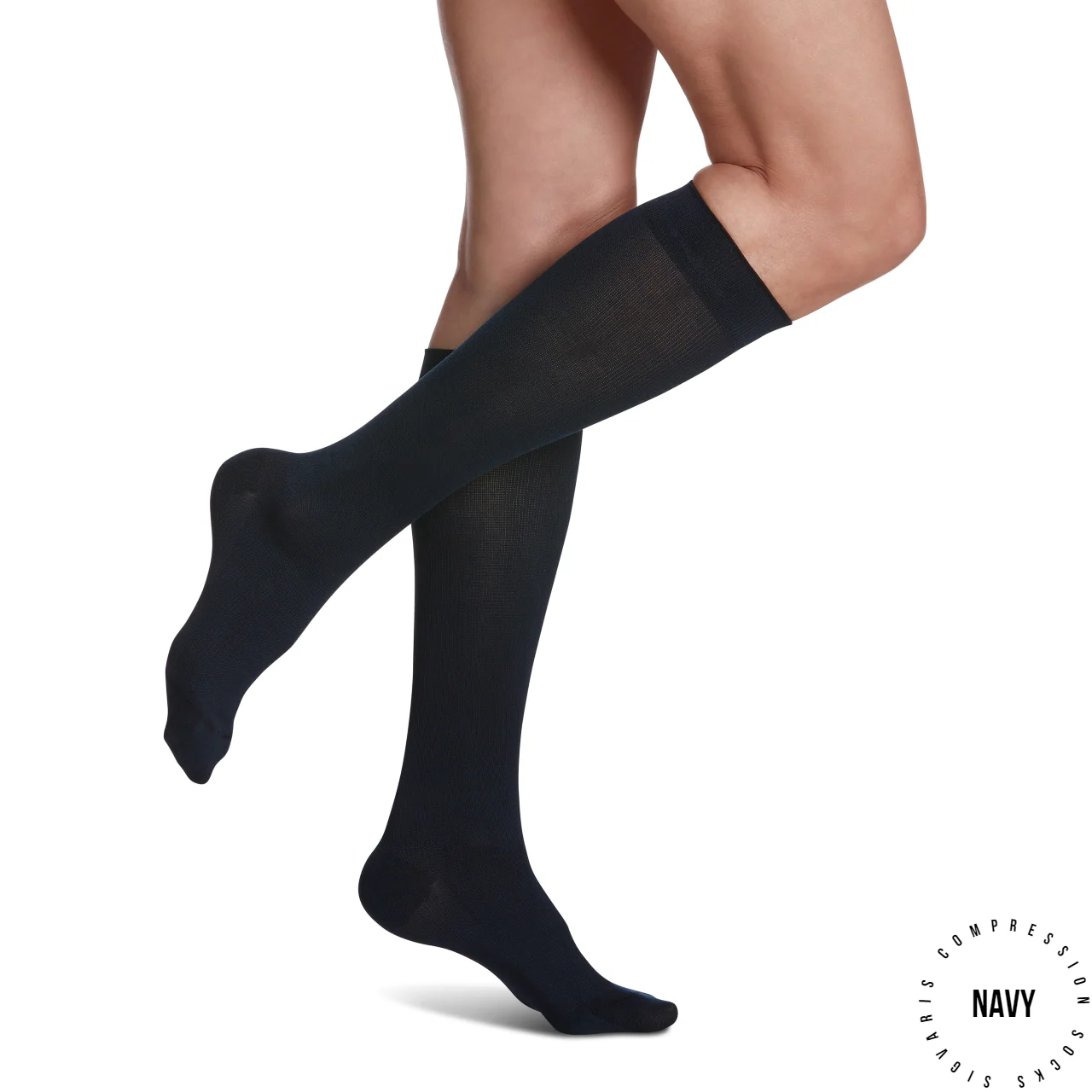Sigvaris - 151C Women's Zurich Cotton/Sea Island Cotton Compression Socks | 15-20mmHg