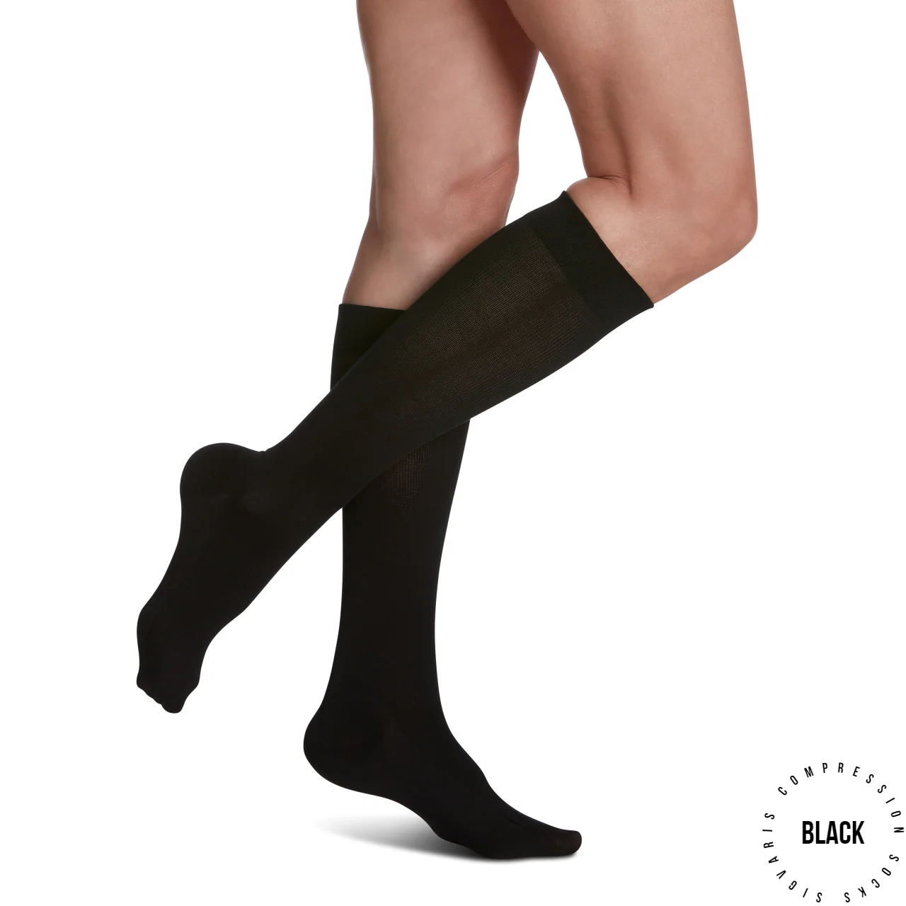 Sigvaris - 151C Women's Zurich Cotton/Sea Island Cotton Compression Socks | 15-20mmHg - Image 3