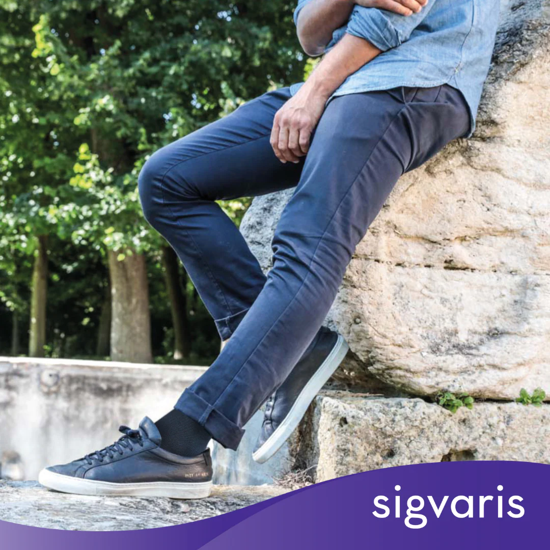 Sigvaris - 401C Unisex Athletic Recovery Compression Socks | 15-20mmHg - Image 3