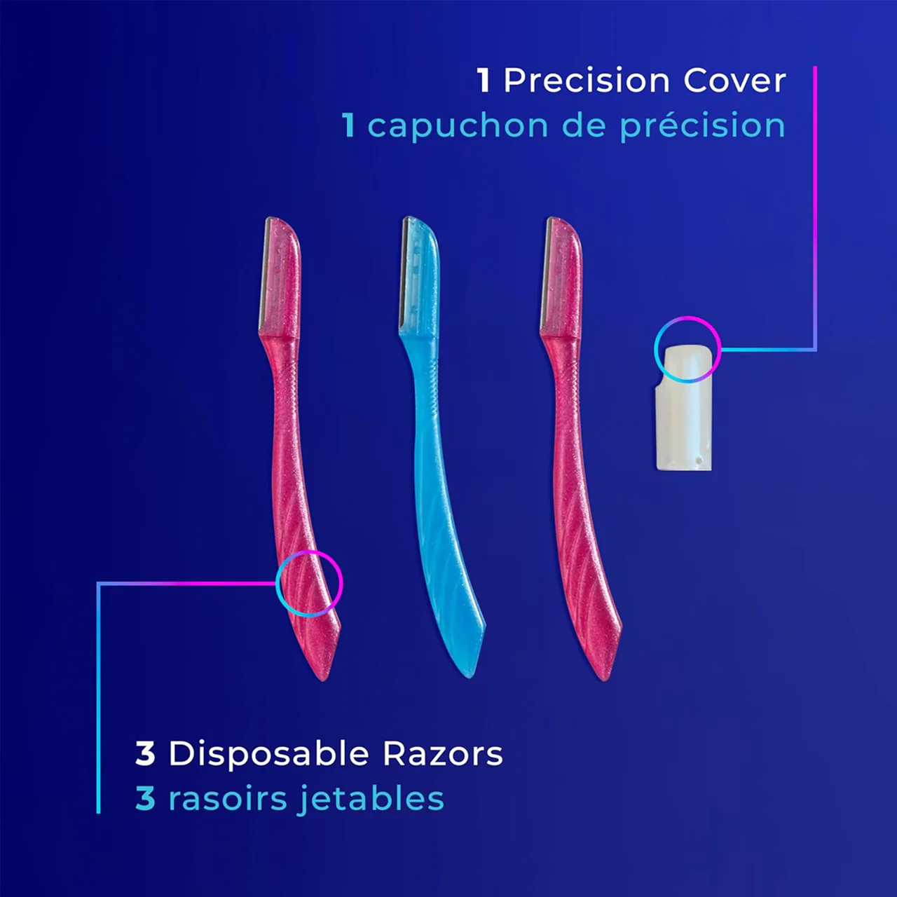 Silk - Touch Up Facial Razor | 3 Pack - Image 3