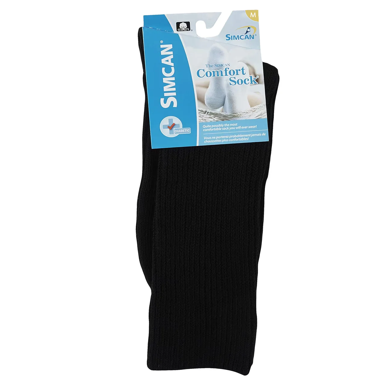 Simcan - TenderTop Diabetic Classic Dress Fit - Black | Medium