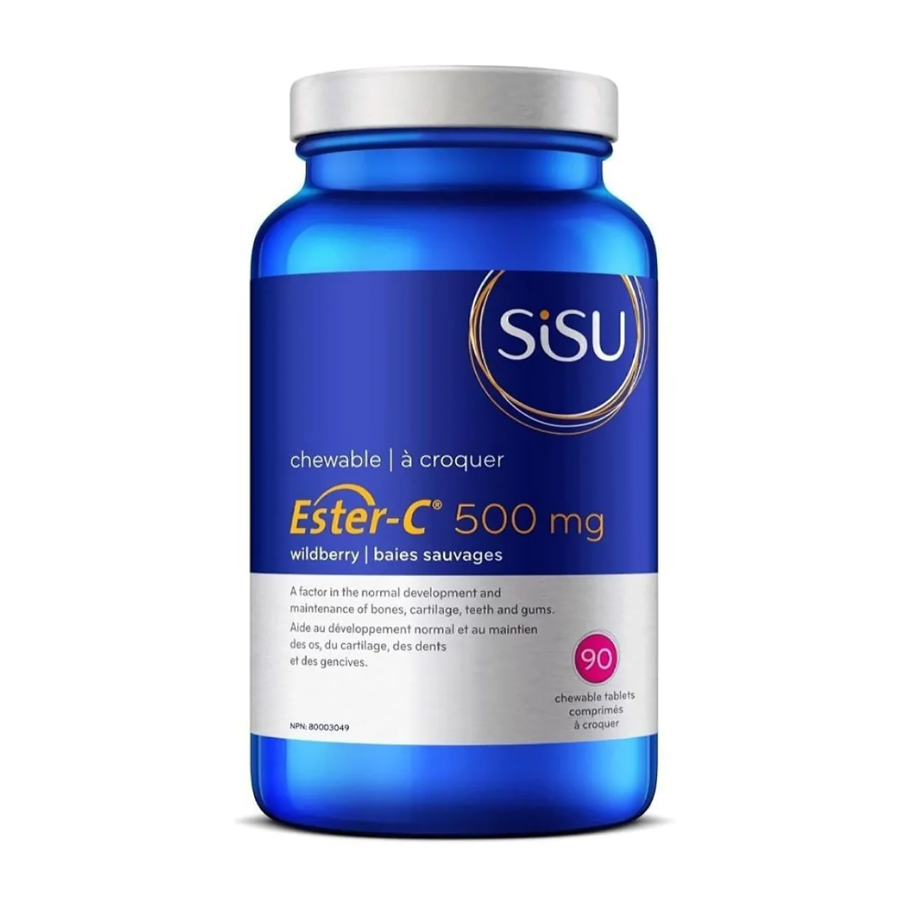 SISU - Ester-C 500 mg Chewable Tablets - Wildberry Flavour | 90 Tablets