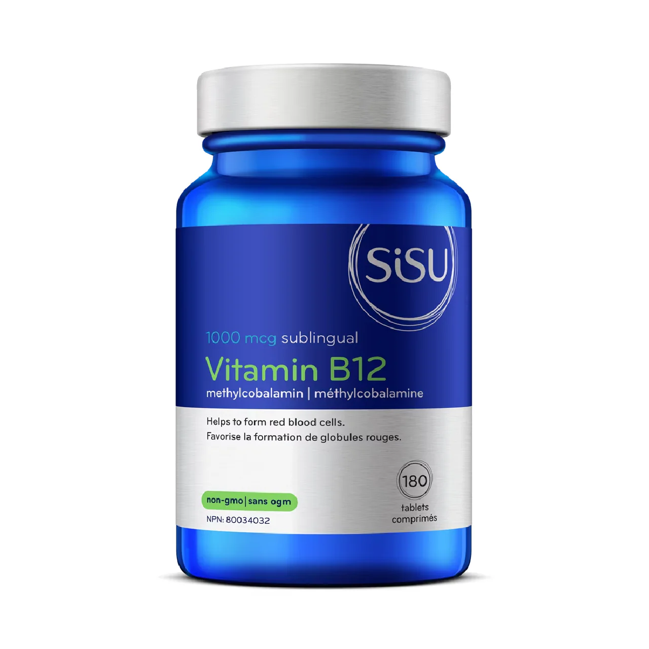SISU - Vitamin B12 Methylcobalamin 1000 mcg | 180 Sublingual Tablets