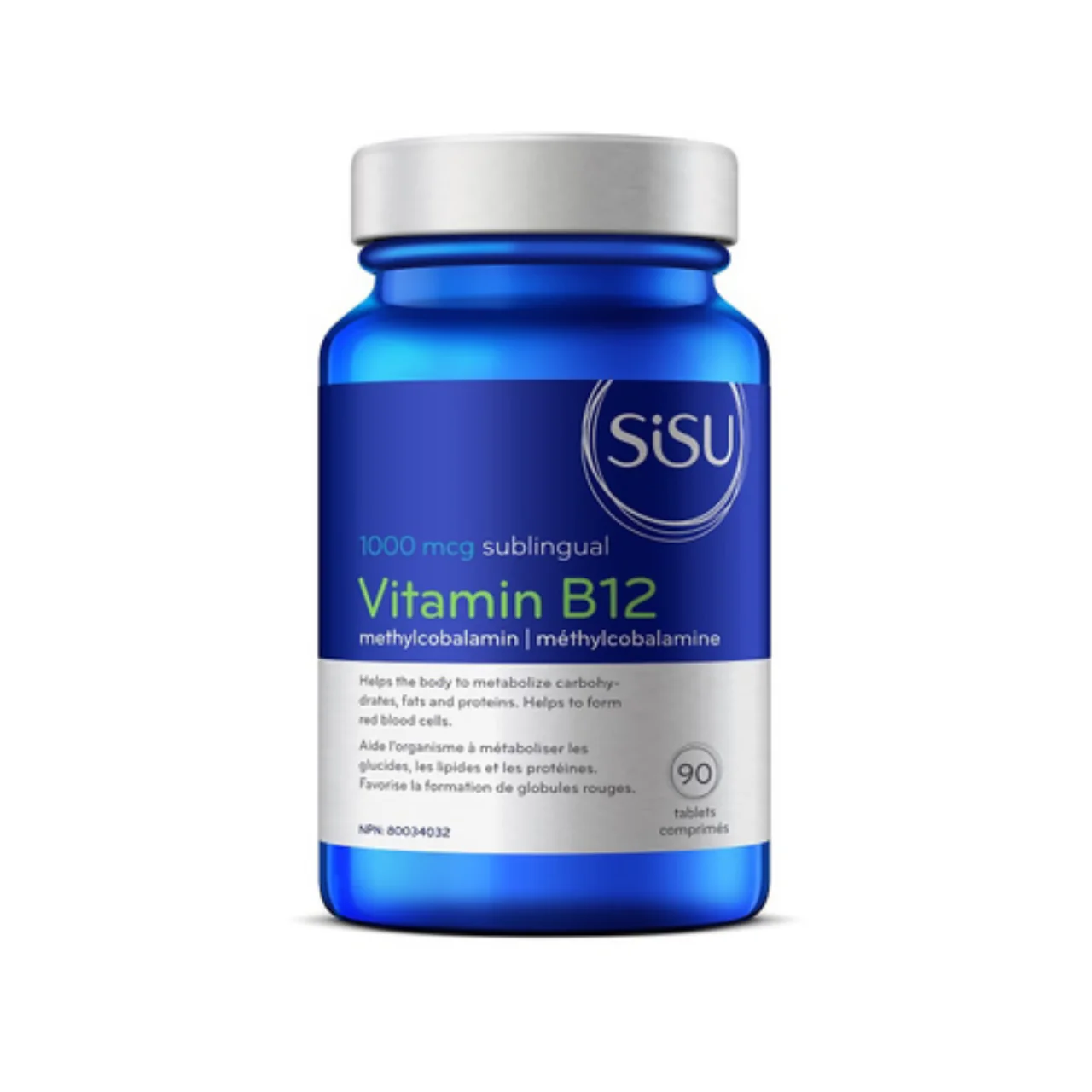 SISU - Vitamin B12 Methylcobalamin - 1000 mcg | 90 Tablets