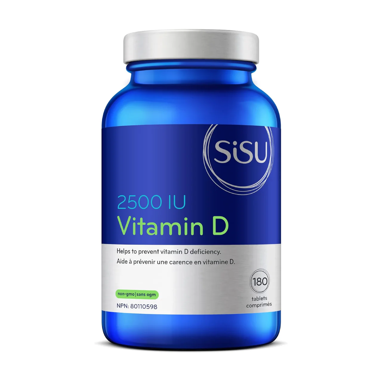 SISU - Vitamin D 2500 IU - for the Prevention of Vitamin D Deficiency | 180 Tablets