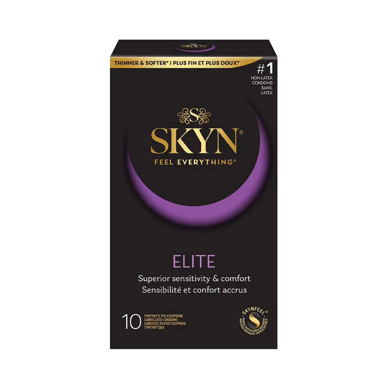SKYN - Elite Non-Latex Lubricated Condoms | 10 Condoms