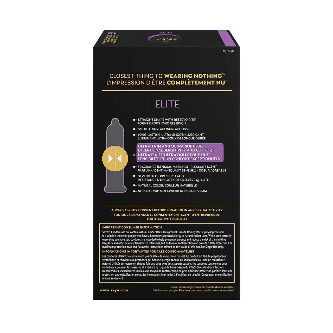 SKYN - Elite Non-Latex Lubricated Condoms | 10 Condoms - Image 2