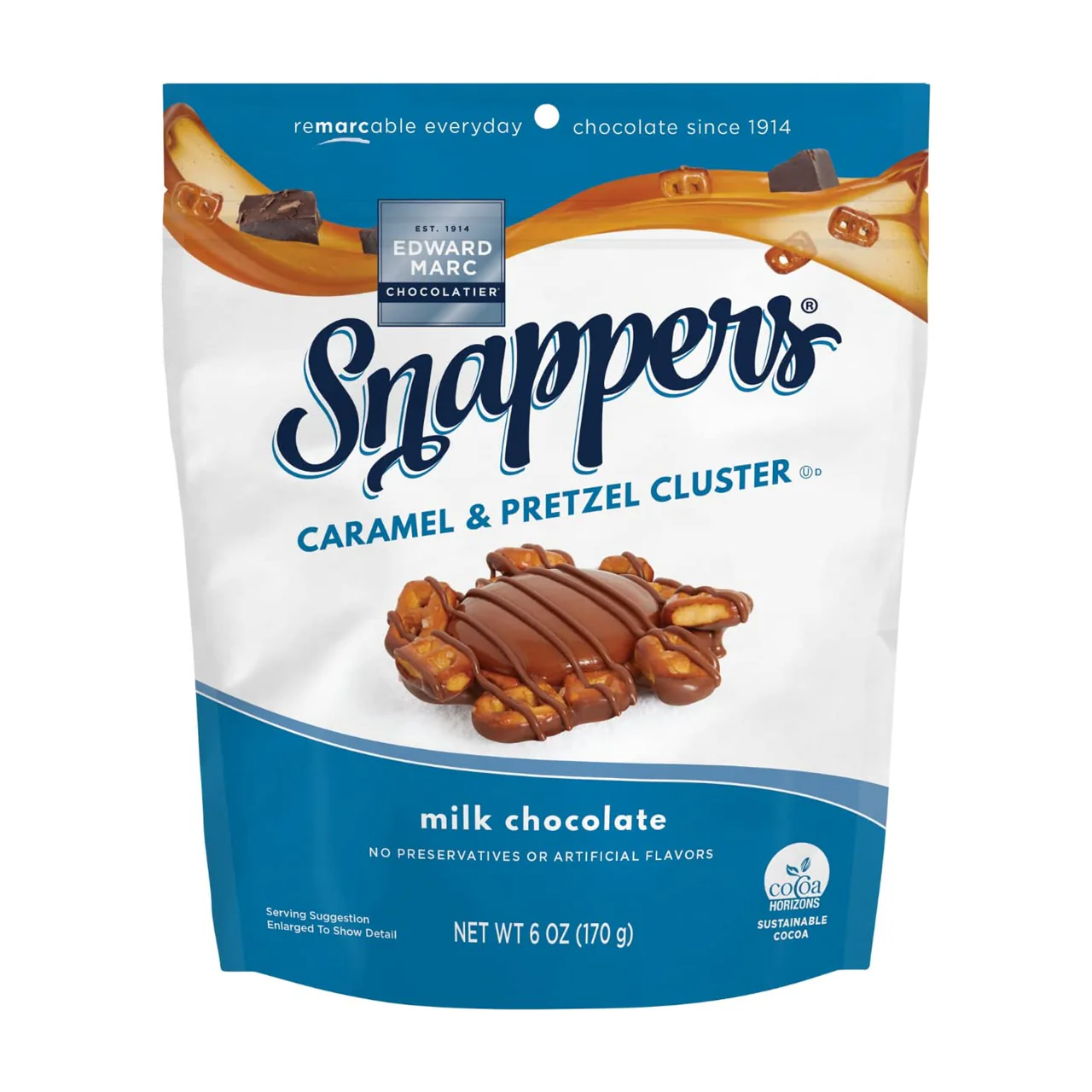 Snappers - Caramel & Pretzel Cluster - Milk Chocolate | 170g