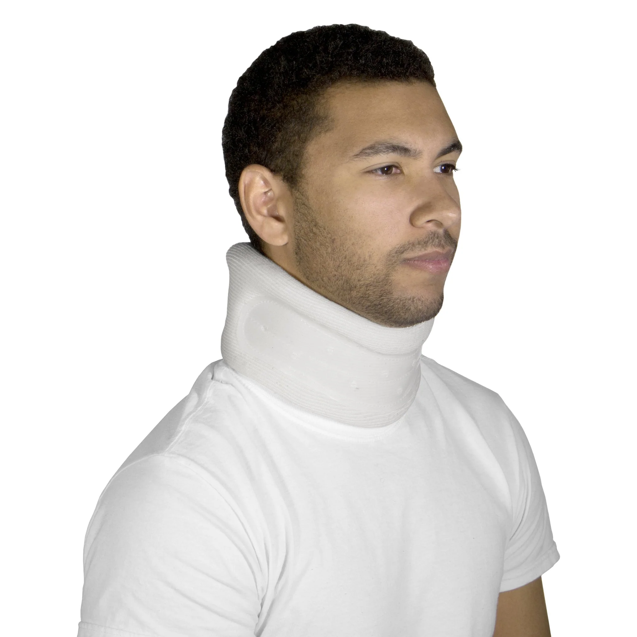 OTC - Soft Foam Cervical Collar/Plastic Front White | (Depth: 4")