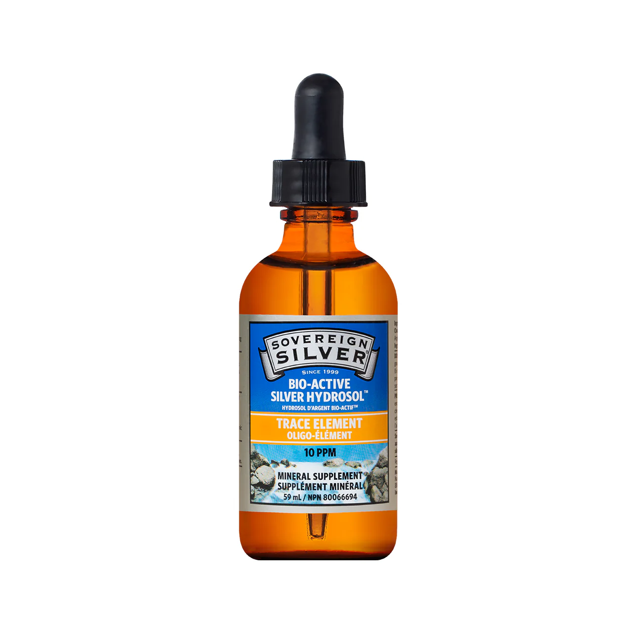 Sovereign Silver - Bio Active Silver Hydrosol Dropper, Trace Element | 59 mL