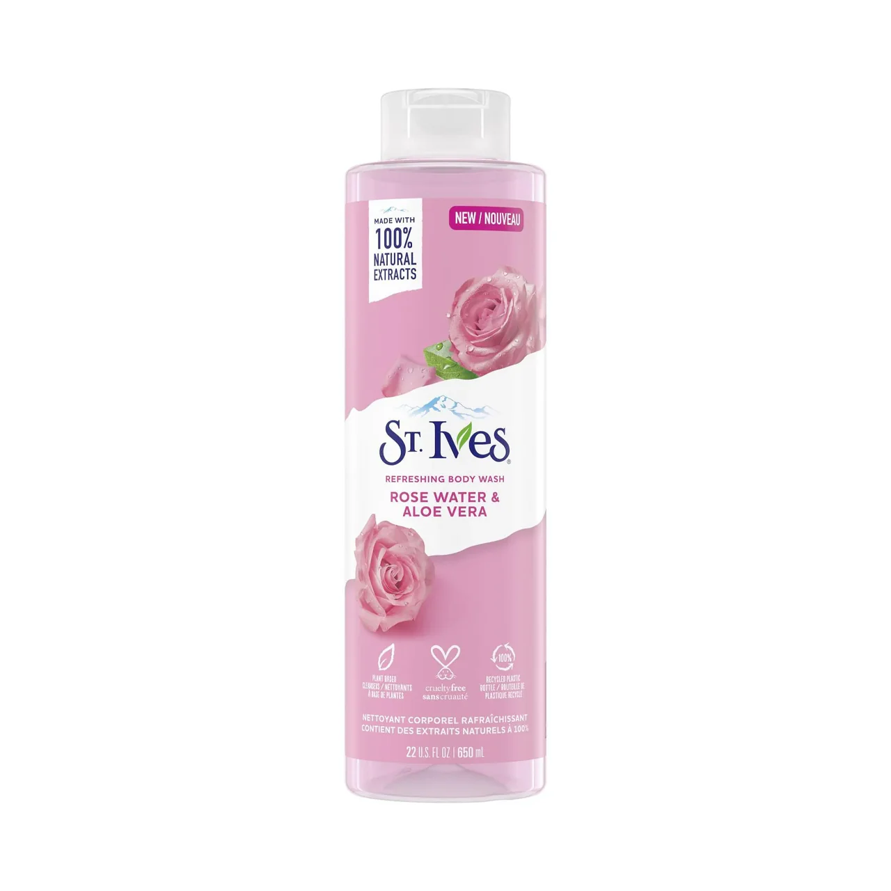 St. Ives - Refreshing Body Wash, Rose Water & Aloe Vera | 650 mL