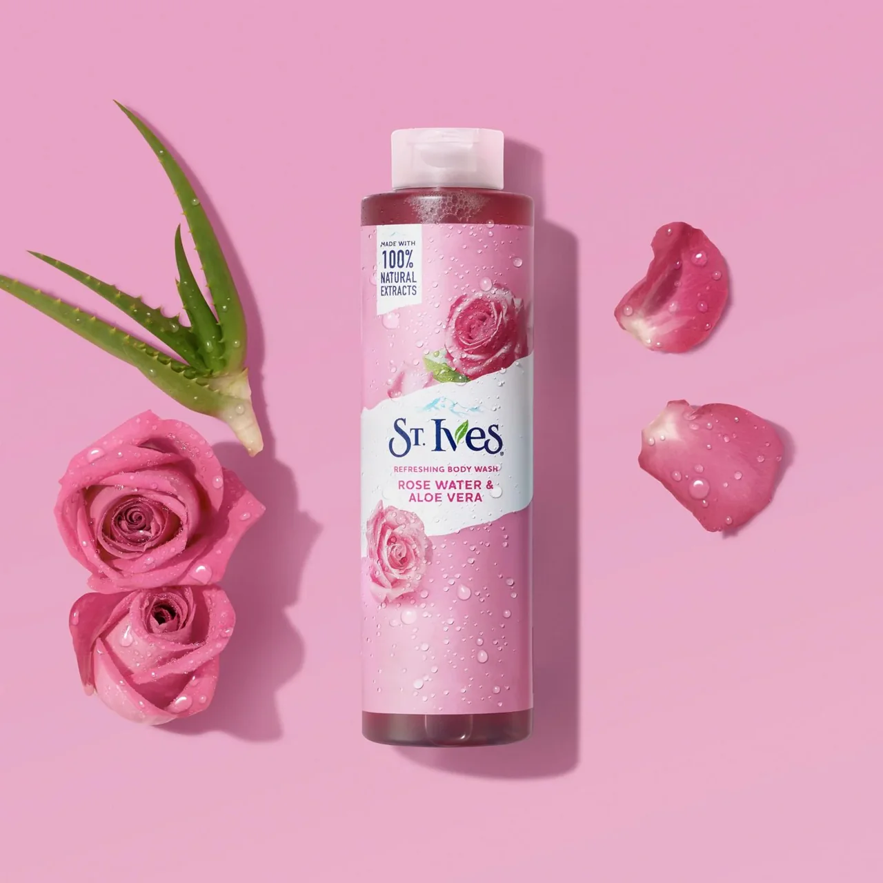 St. Ives - Refreshing Body Wash, Rose Water & Aloe Vera | 650 mL - Image 2