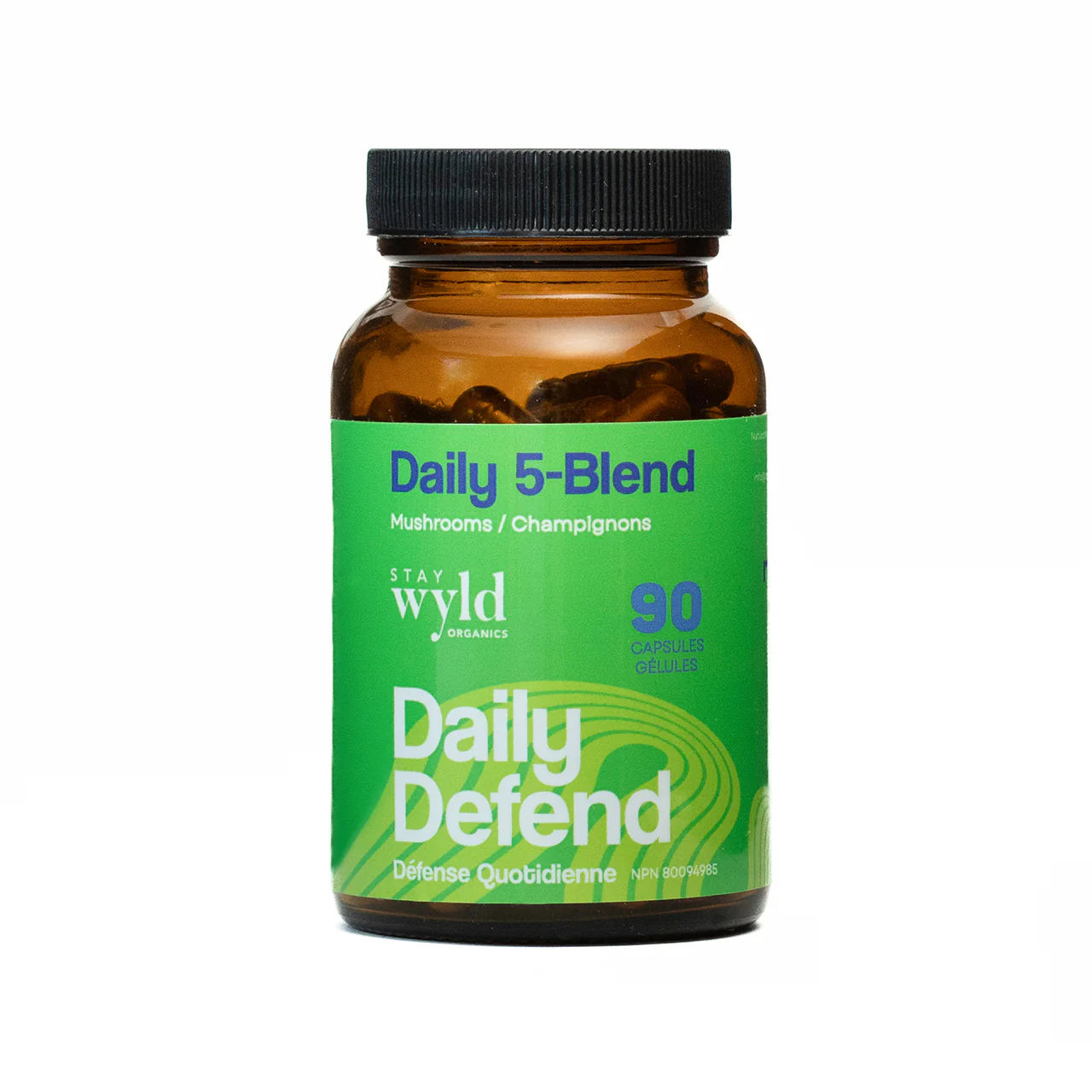 Stay Wyld Organics - Daily 5 Blend Mushrooms | 90 Capsules