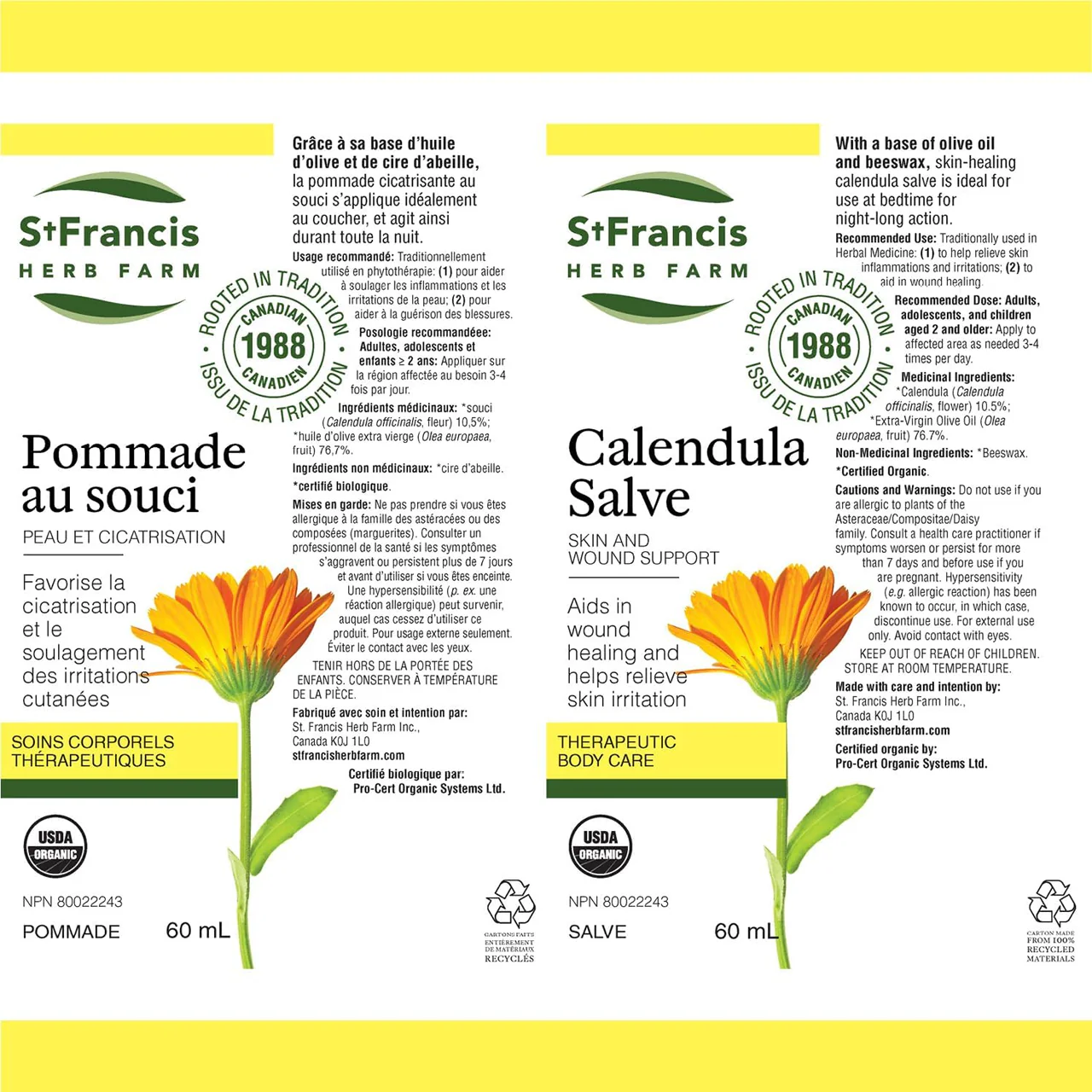 St. Francis - Calendula Salve | 60 mL - Image 3