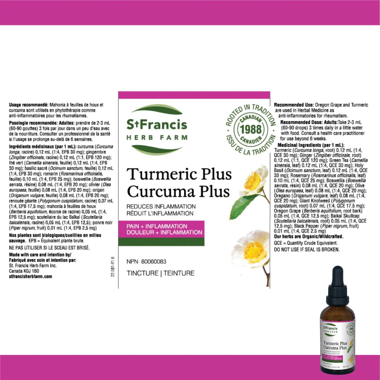 St. Francis - Turmeric Plus | 50 mL - Image 2