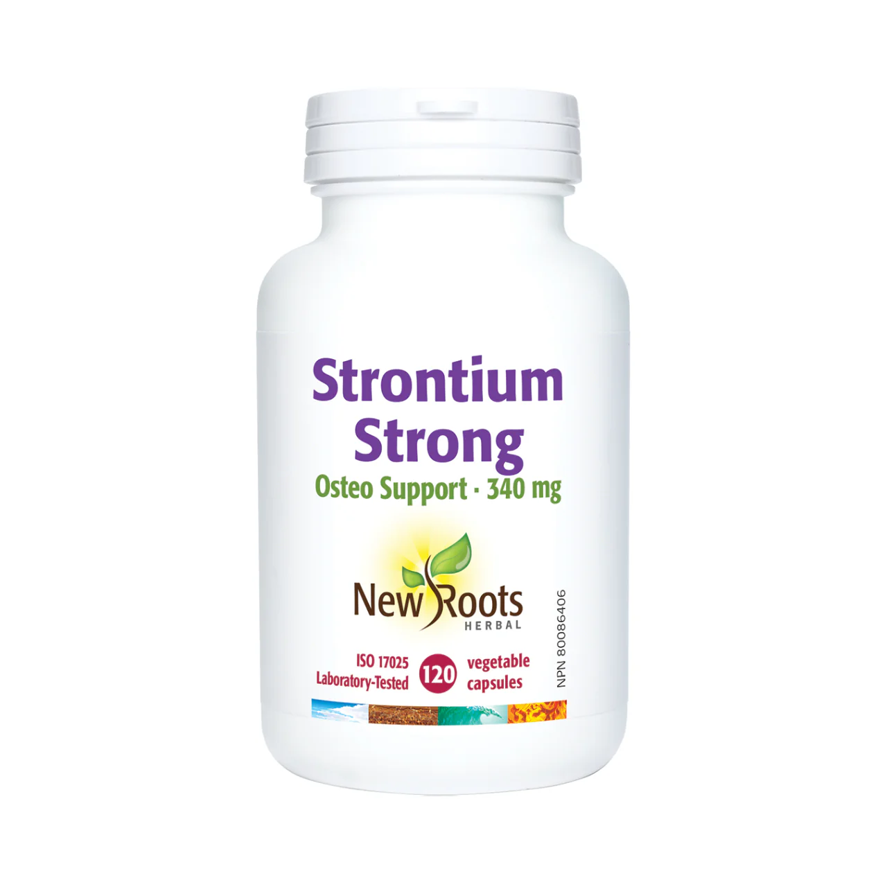 New Roots - StrontIUm Strong Osteo Support 340 mg | 120 Capsules