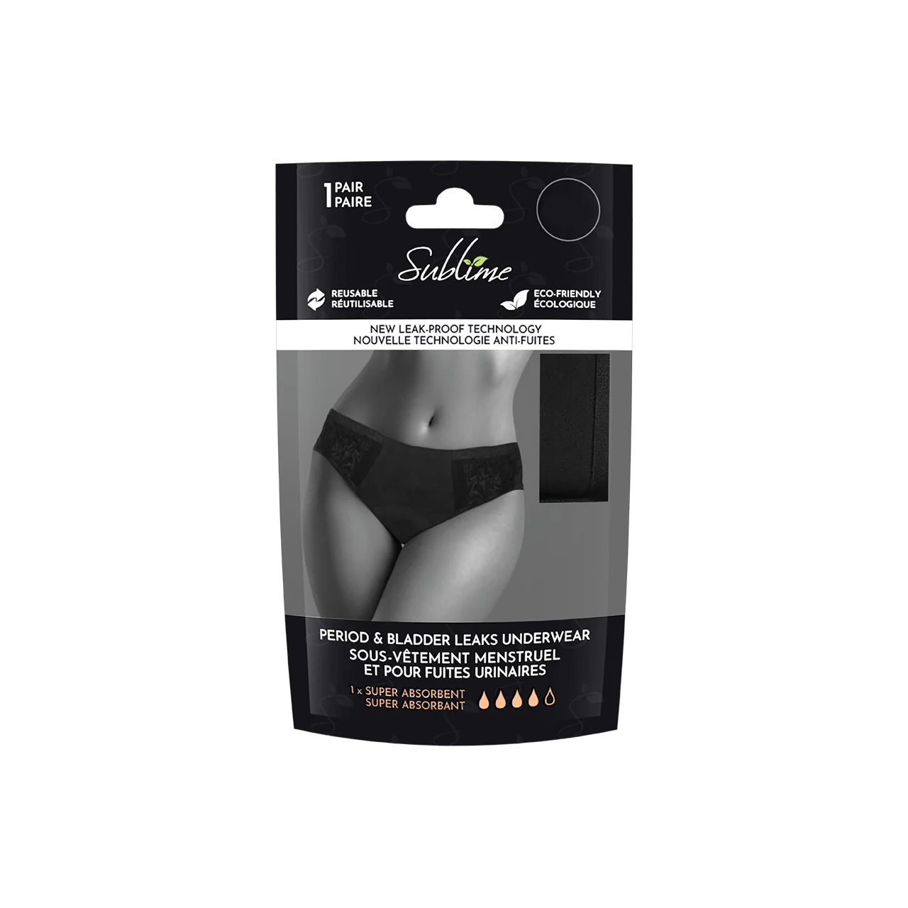 Sublime Protection - Leakproof Underwear, Light or Super Absorbent, Various Sizes | Single Pack - Image 7