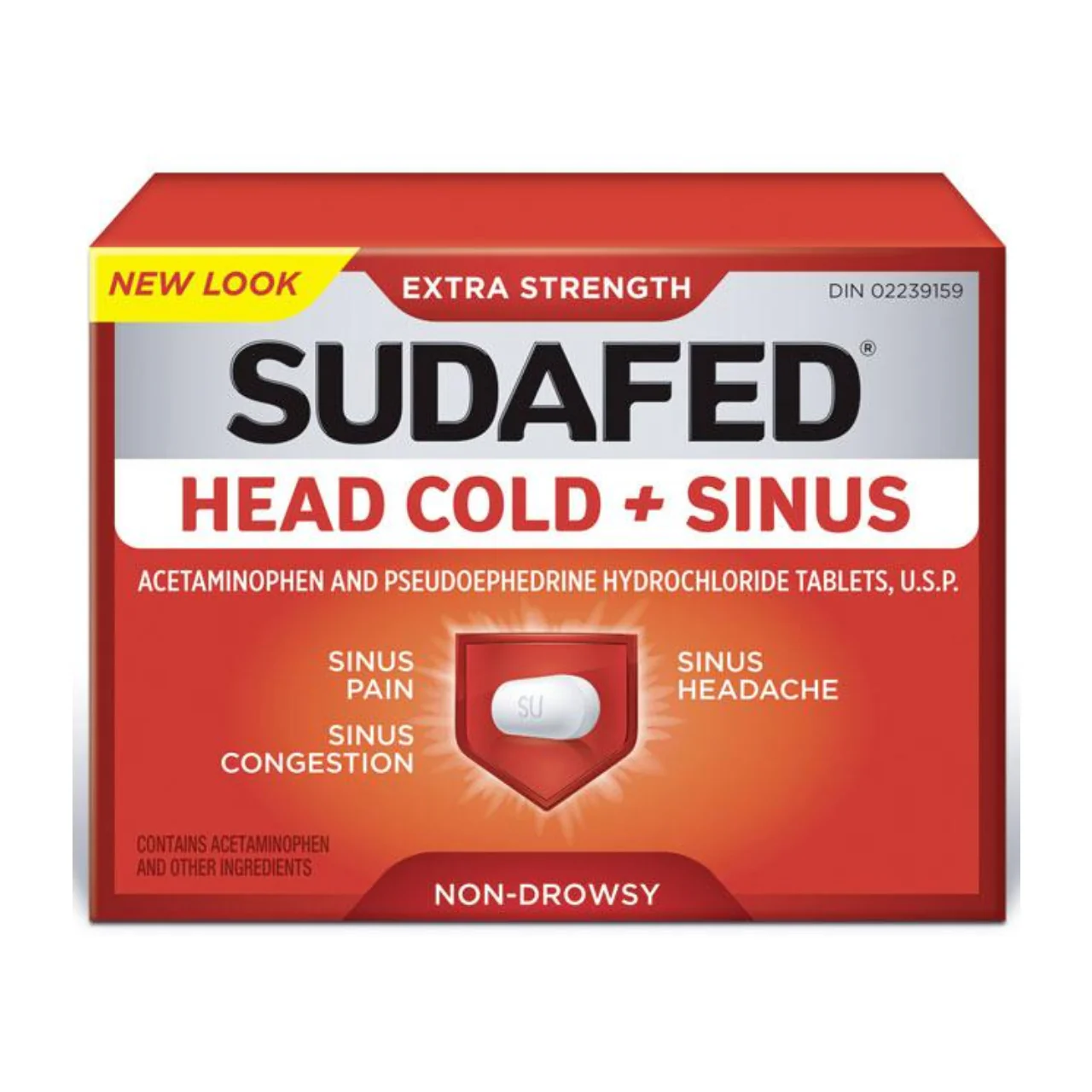 Sudafed Extra Strength Head Cold & sinus Tablets | 12 Caplets