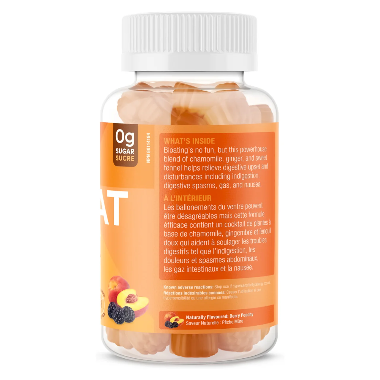 Suku Vitamins - De Bloat Supplement, Berry Peachy Flavour | 60 Gummies - Image 3