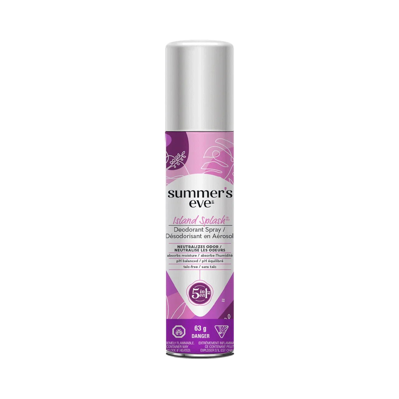 Summer's Eve - Island Splash, 5 IN 1 Deodorant Spray | 63 g