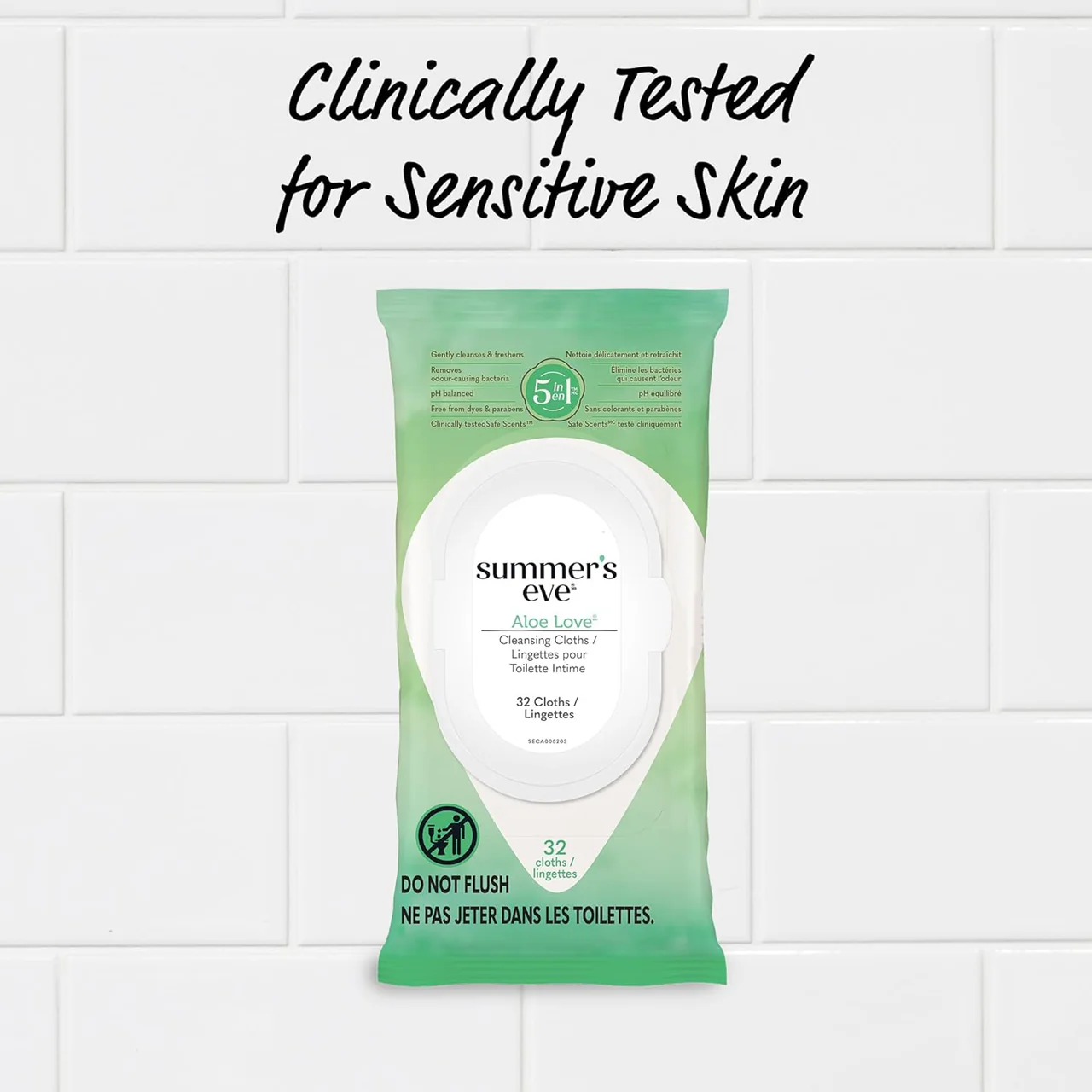 Summer's Eve - Cleansing Cloths With Aloe | 32 Cloths - Image 3