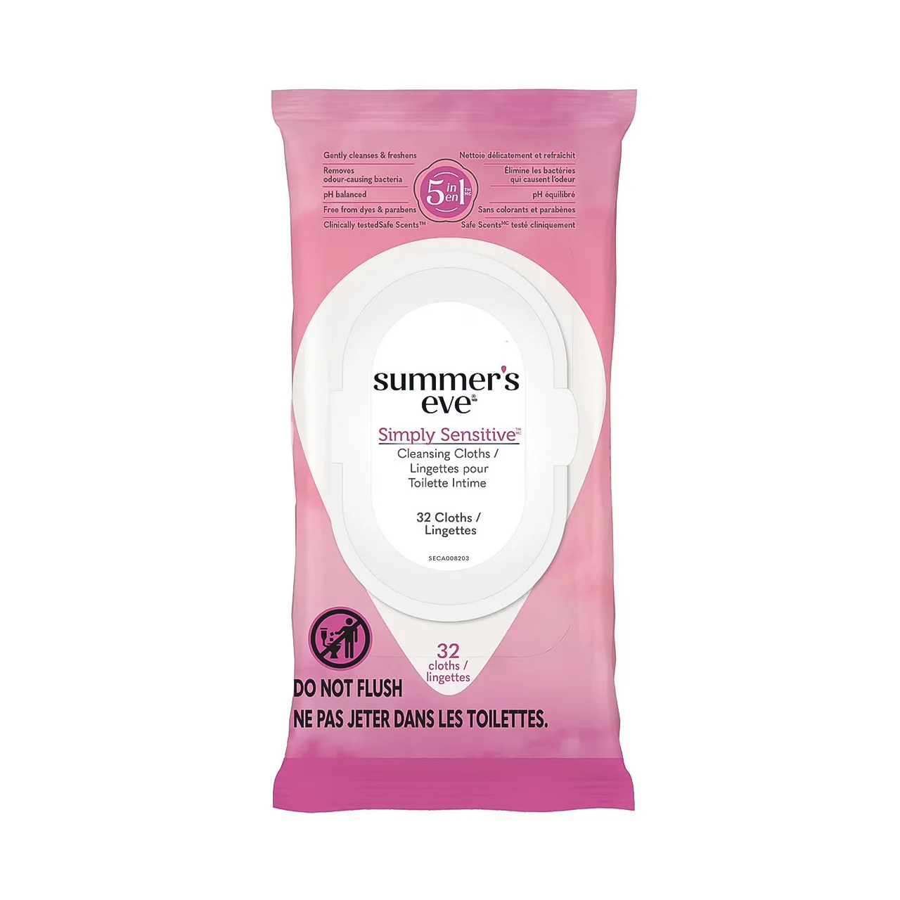 Summer's Eve - Simply Sensitive Cleansing Cloths | 32 Cloths