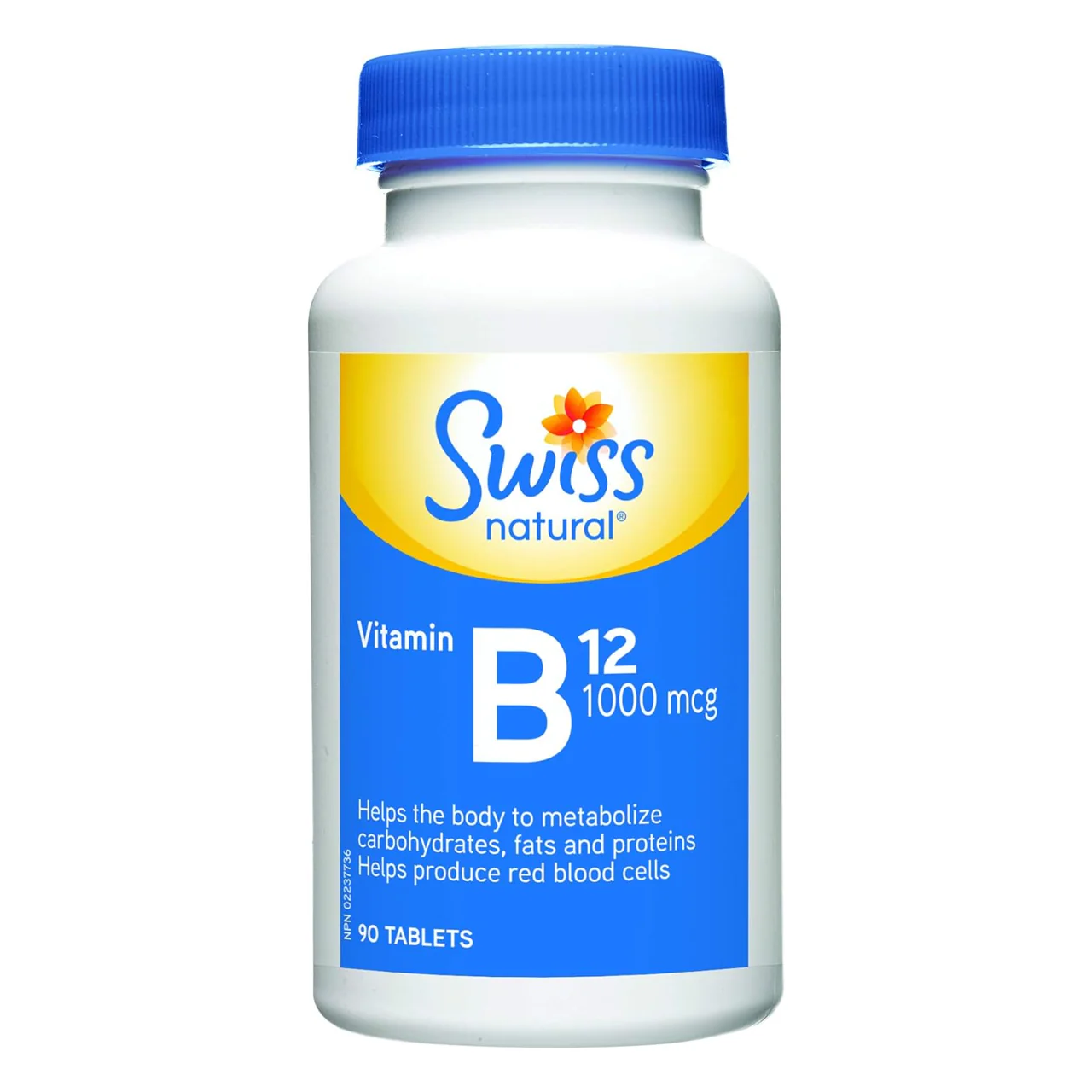 Swiss Natural - Vitamin B12 500 MCG | 90 Tablets