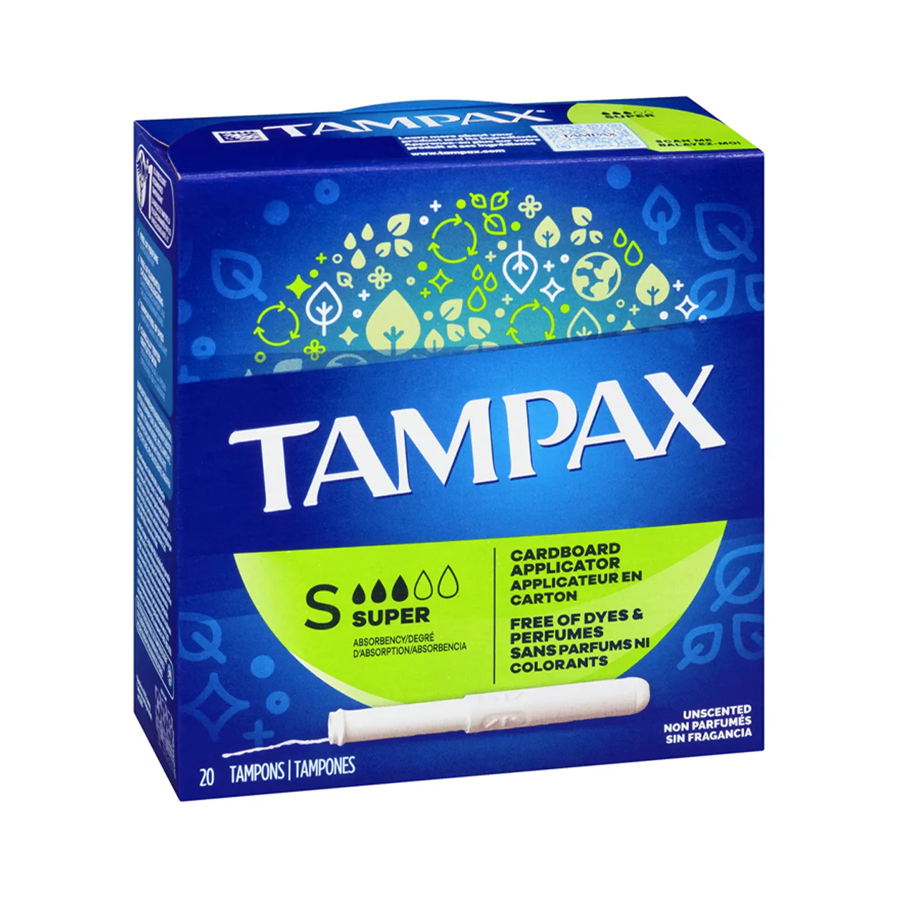 Tampax - Super Absorbency, Unscented | 20 Tampons
