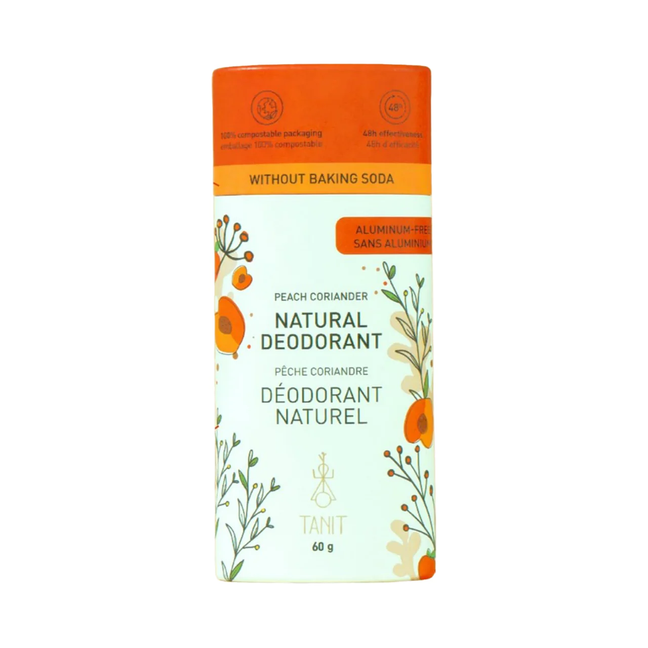 Tanit - Natural Deodorant, Peach Coriander | 60 g