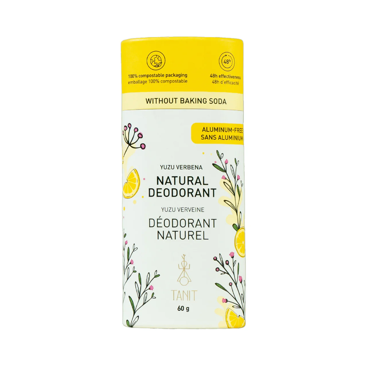 Tanit - Natural Deodorant, Yuzu Verbena | 60 g