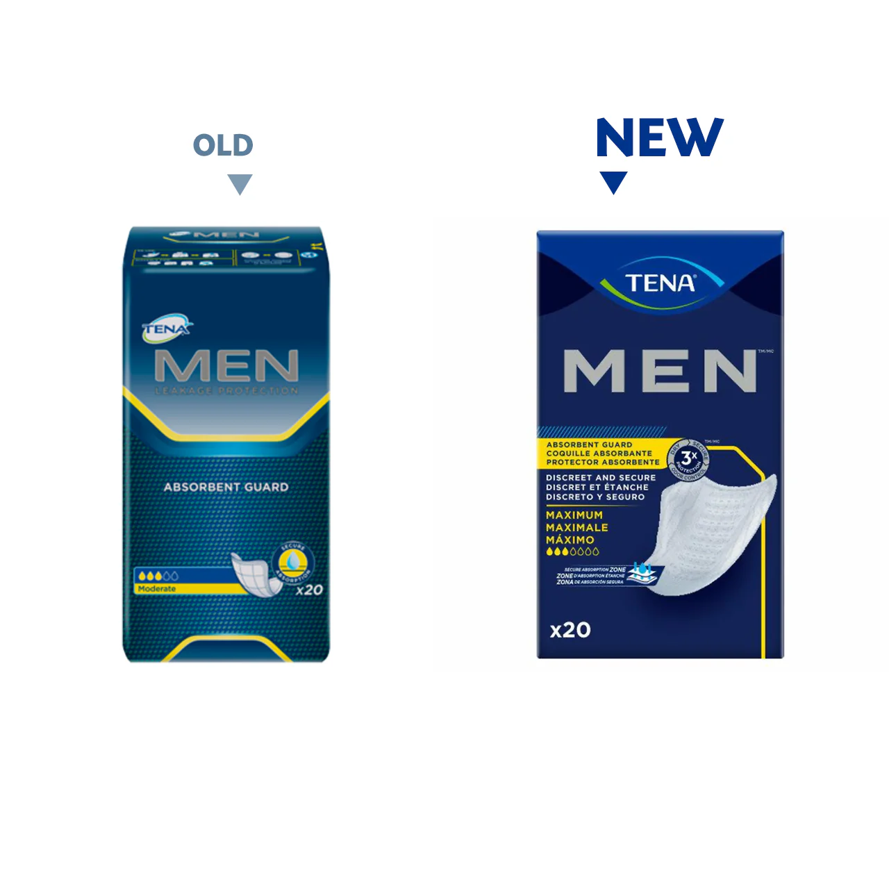 Tena - Men Absorbent Guard - Moderate | 20 Count - Image 2
