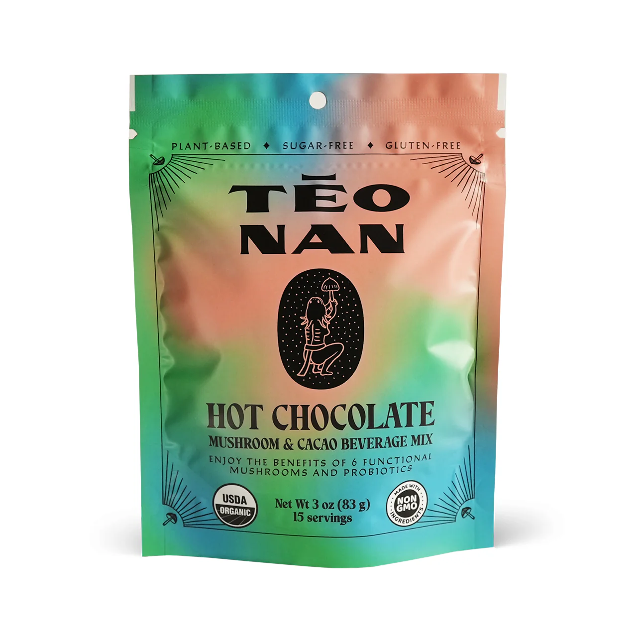 Teonan Biomedical - Mushroom & Cacao Beverage Mix, Hot Chocolate | 15 Servings