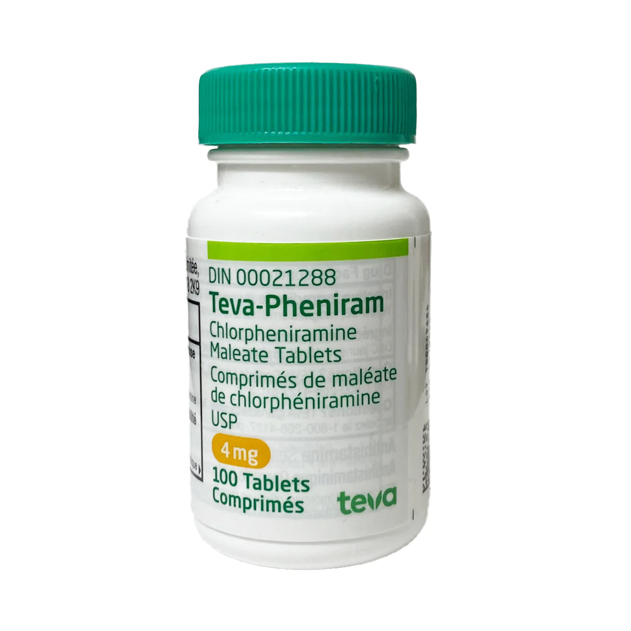 Teva-Pheniram Chlorpheniramine Maleate Tablets 4 mg | 100 Tablets