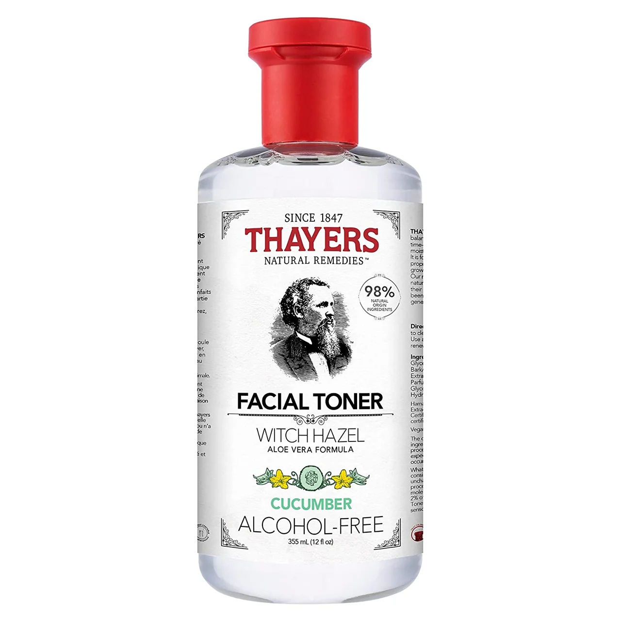 Thayers - Alcohol-Free Witch Hazel Face Toner Skin Care - All Skin Types | 355 mL - Image 3