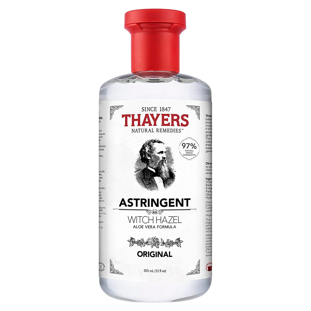 Thayers - Alcohol-Free Witch Hazel Face Toner Skin Care - All Skin Types | 355 mL - Image 4