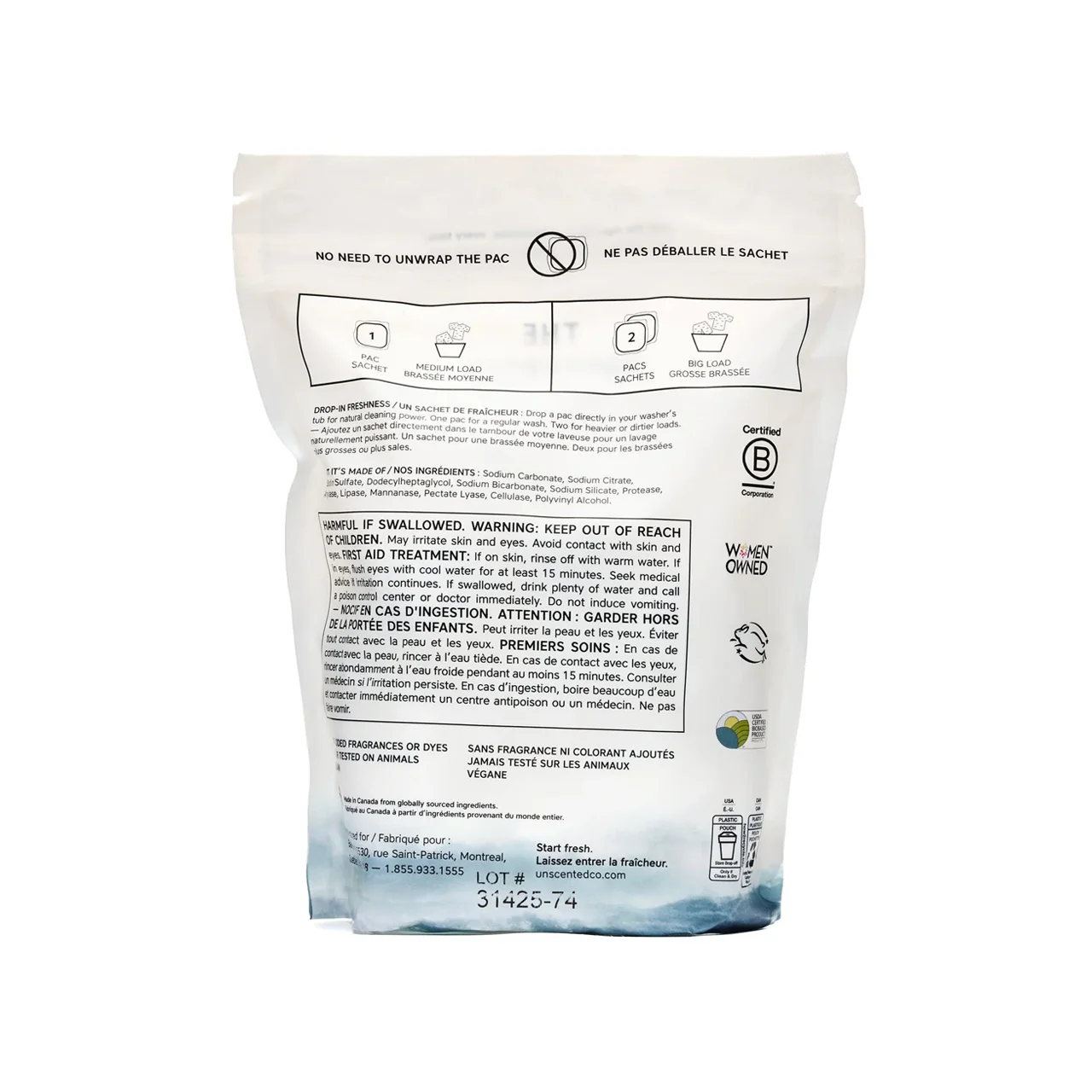 The Unscented Co. - Laundry Pacs | 35 Pacs - Image 3