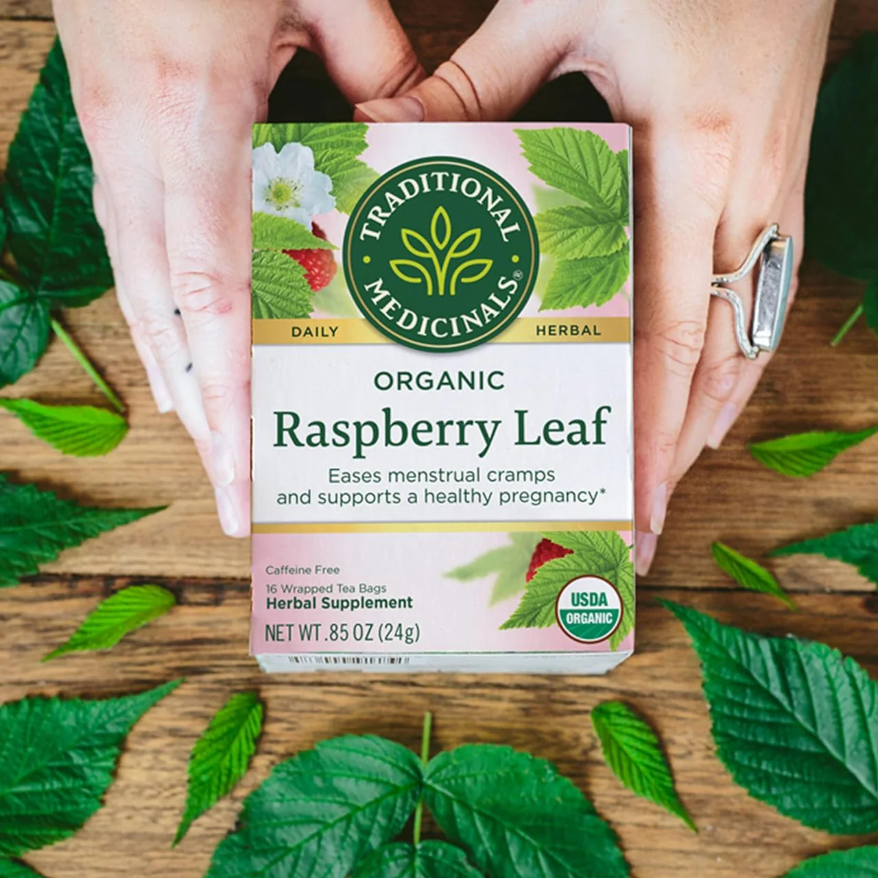 Traditional Medicinals Organic Raspberry Leaf Tea | 16 Wrapped Tea Bags - Image 3