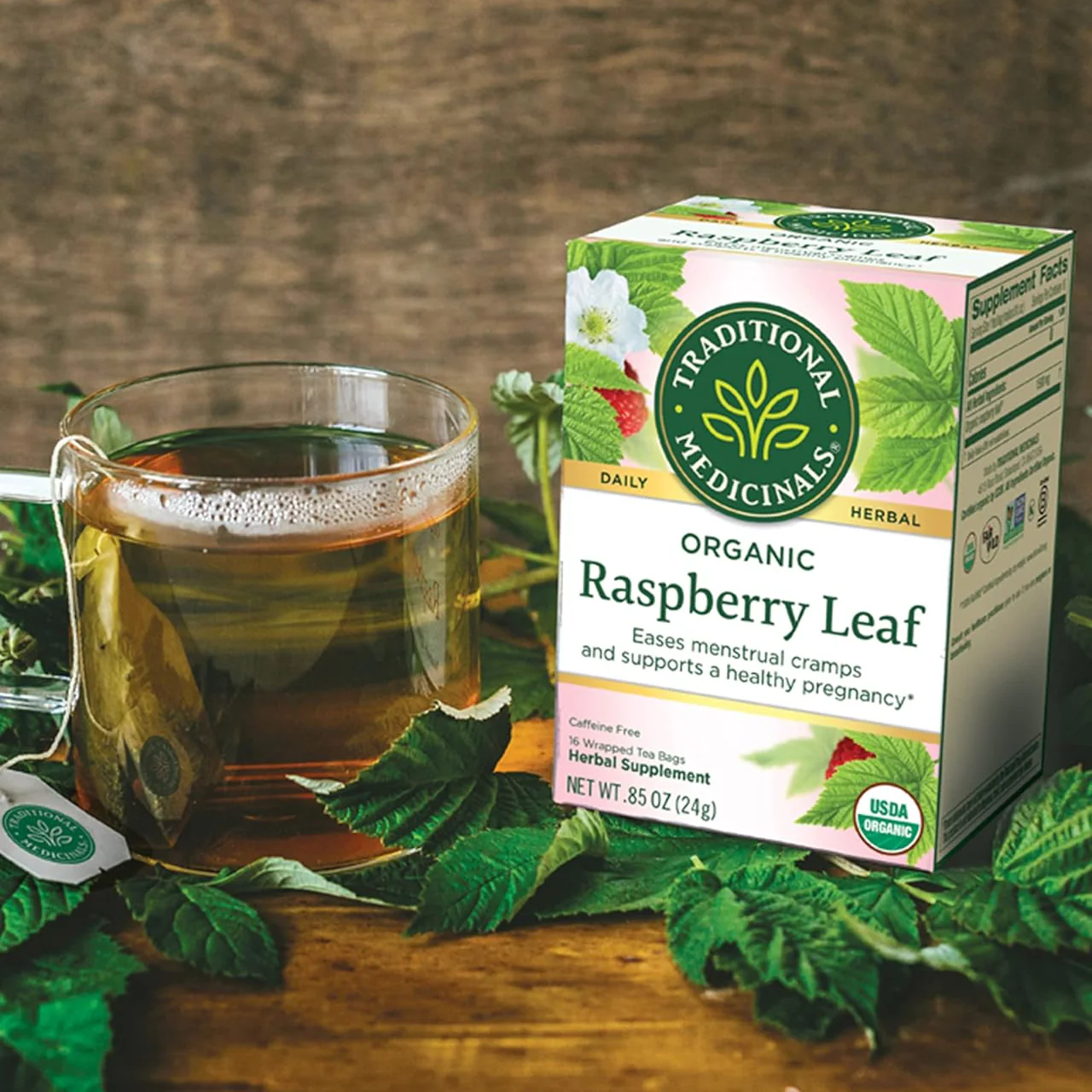 Traditional Medicinals Organic Raspberry Leaf Tea | 16 Wrapped Tea Bags - Image 4