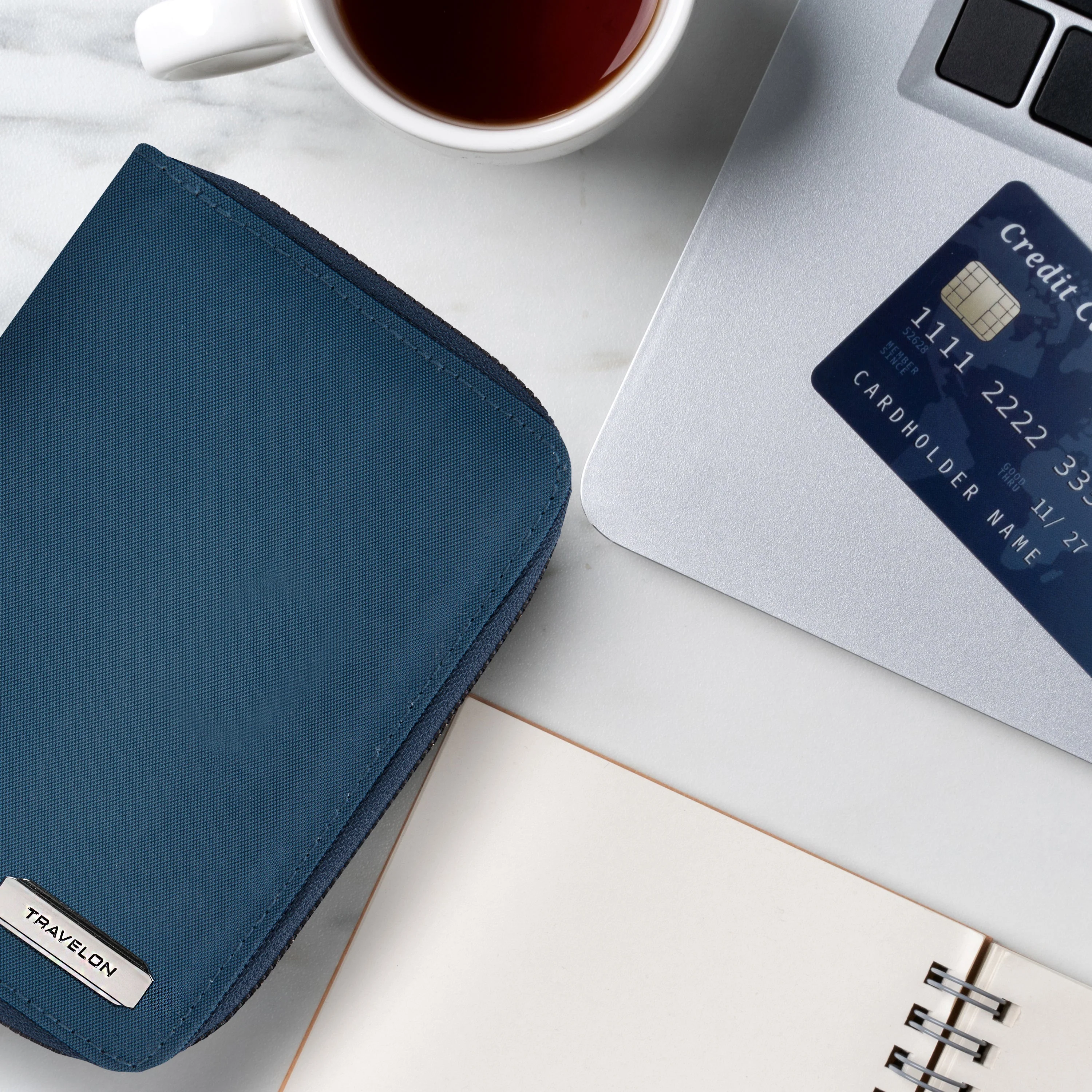 Travelon - RFID Blocking Passport Zip Wallet - Image 2