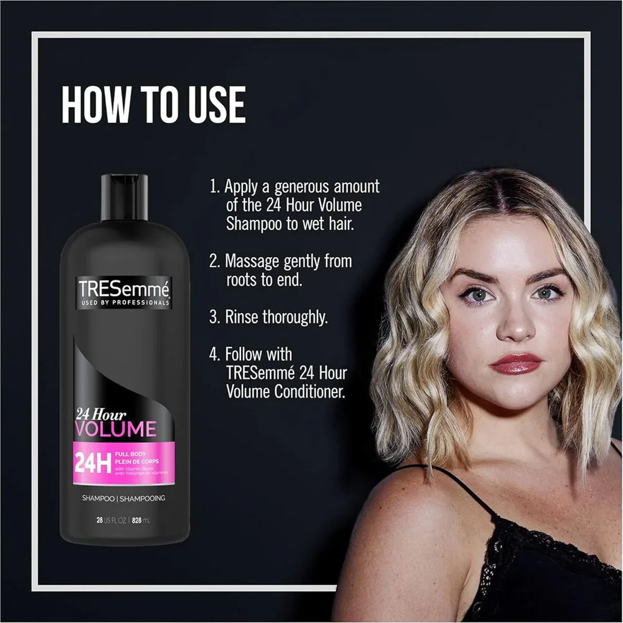 TRESemmé - 24 Hour Volume Shampoo | 828 mL - Image 2