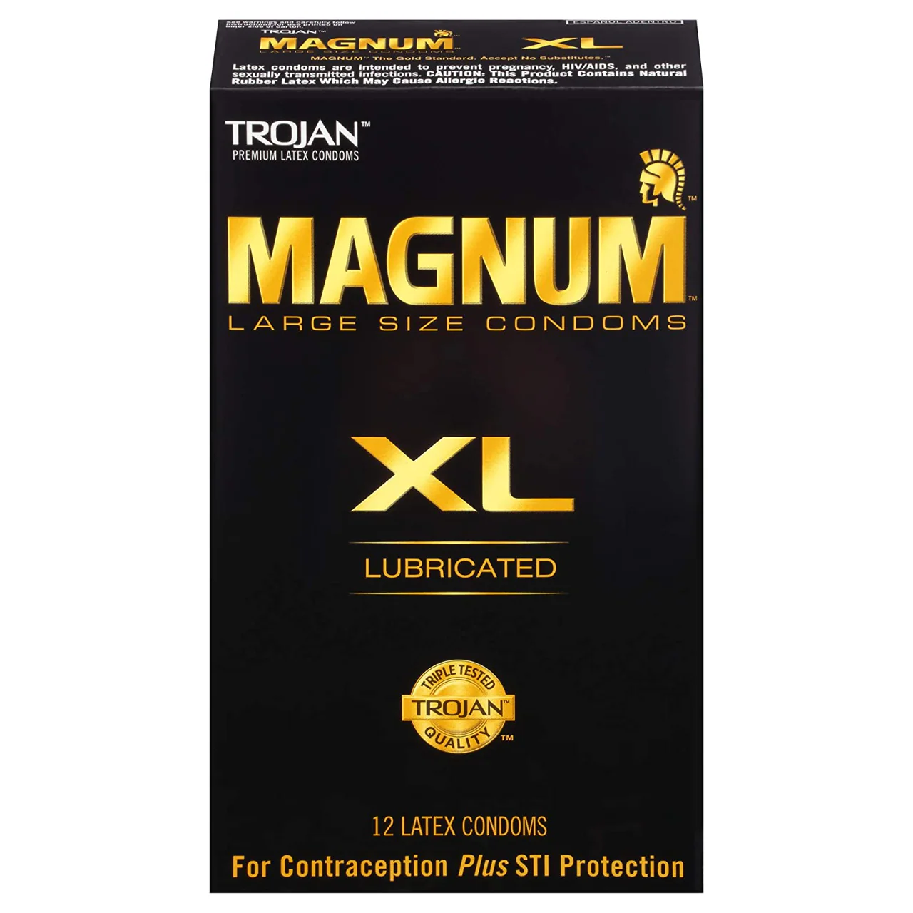 TROJAN - Magnum Lubricated Latex Condoms 12-Count | Original or XL - Image 2