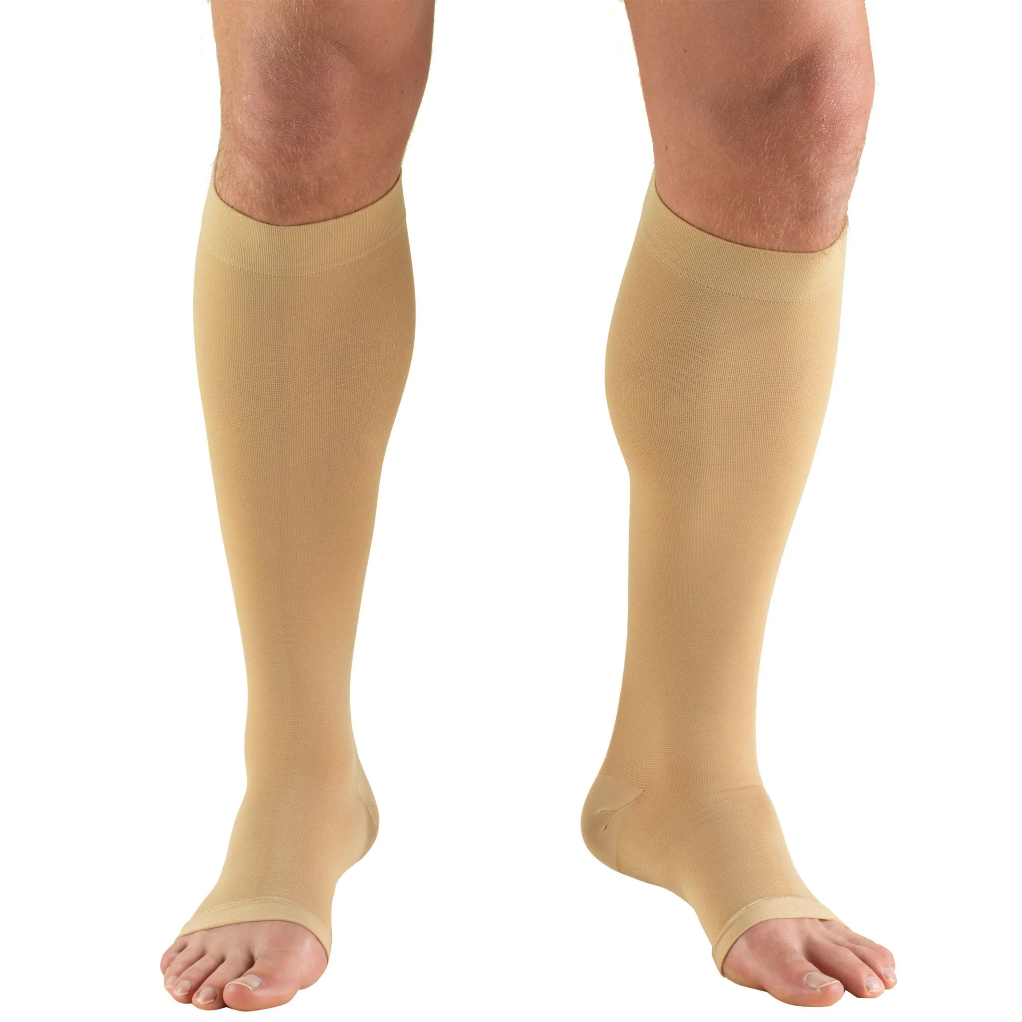 TRUFORM - Below Knee Stockings | Open Toe 15-20 Mmhg