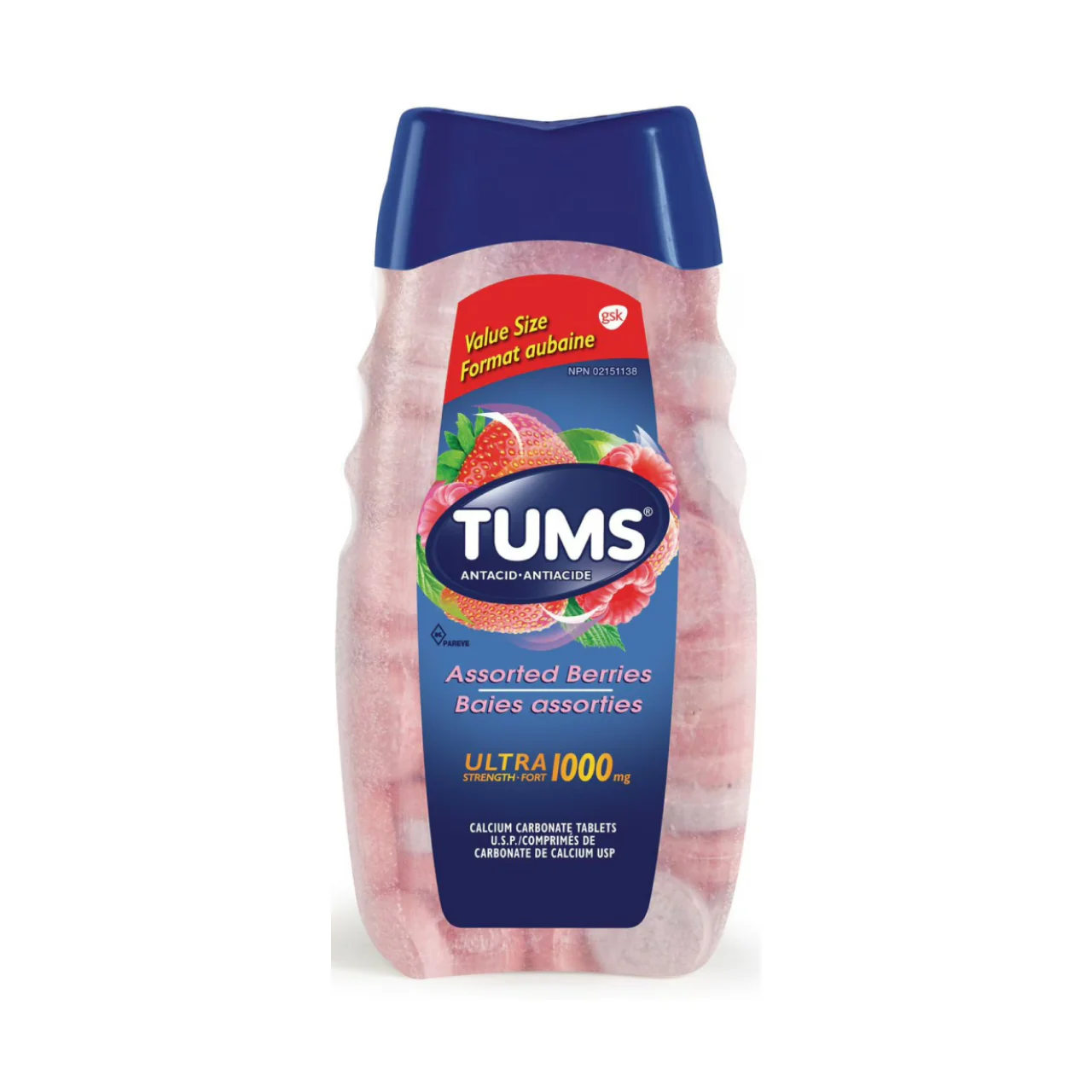 Tums Ultra Strength 1000mg - Assorted Berries | 160 Count