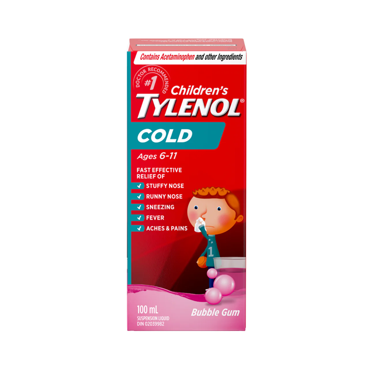 Tylenol – Cold Liquid for Children Ages 6–11 | 100 mL